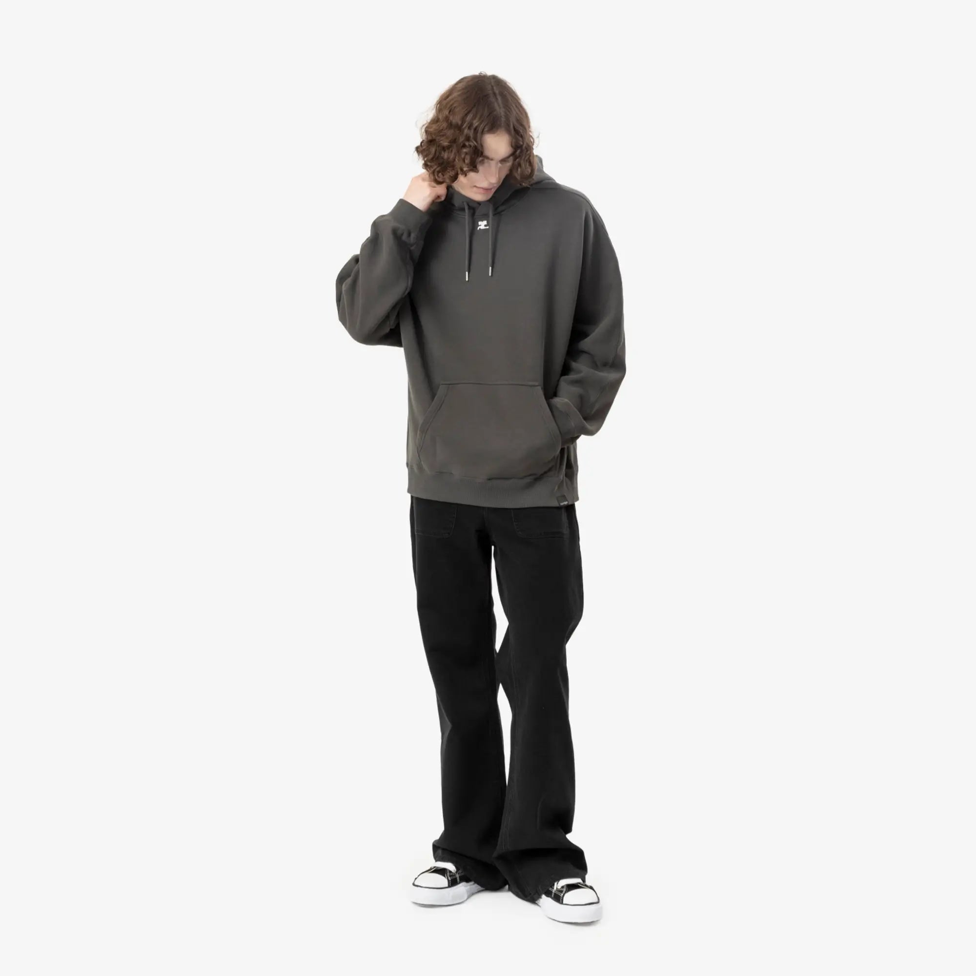 Courreges Oversized Hoody Carbon - 2