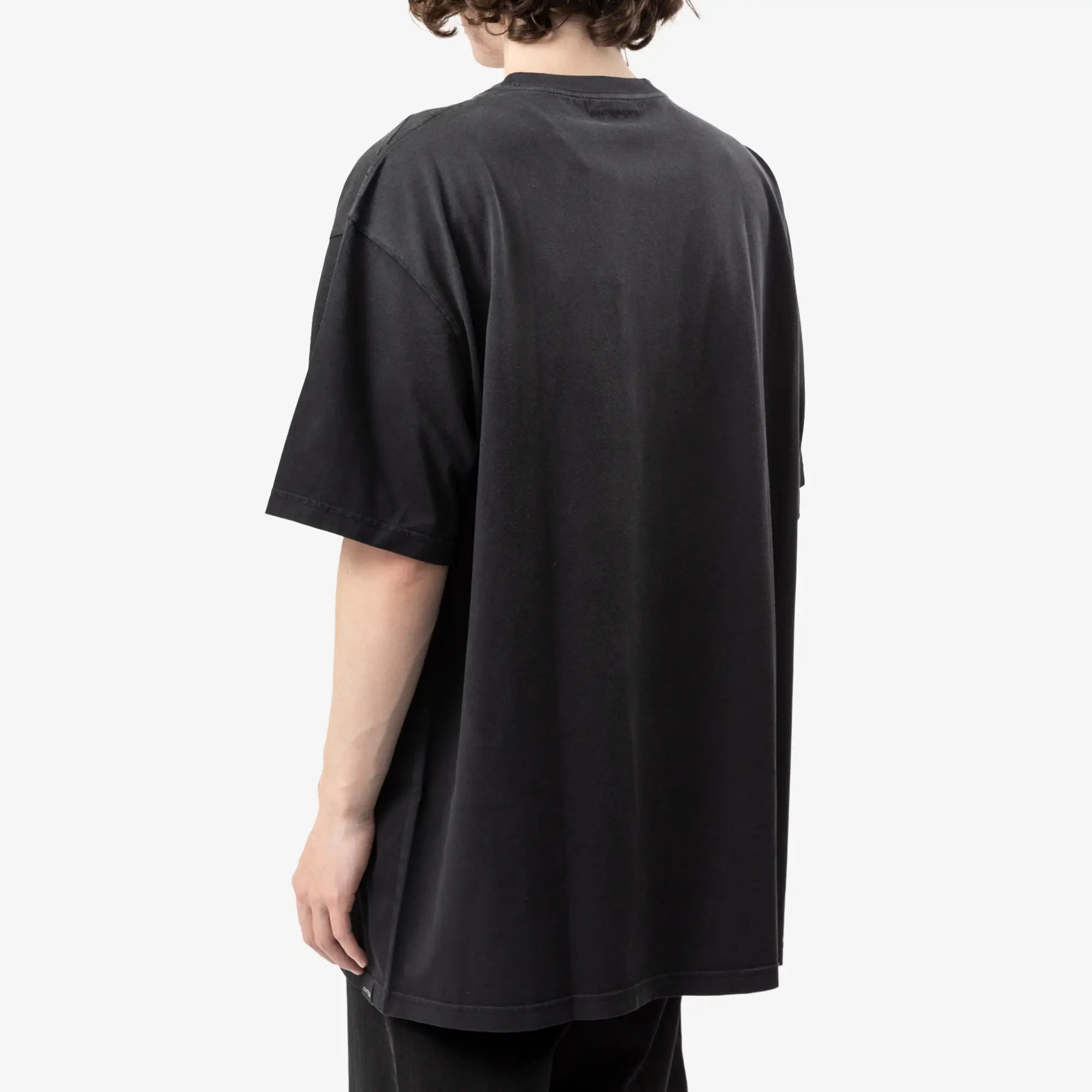 Courreges Oversized Solarized T-Shirt Black - 4
