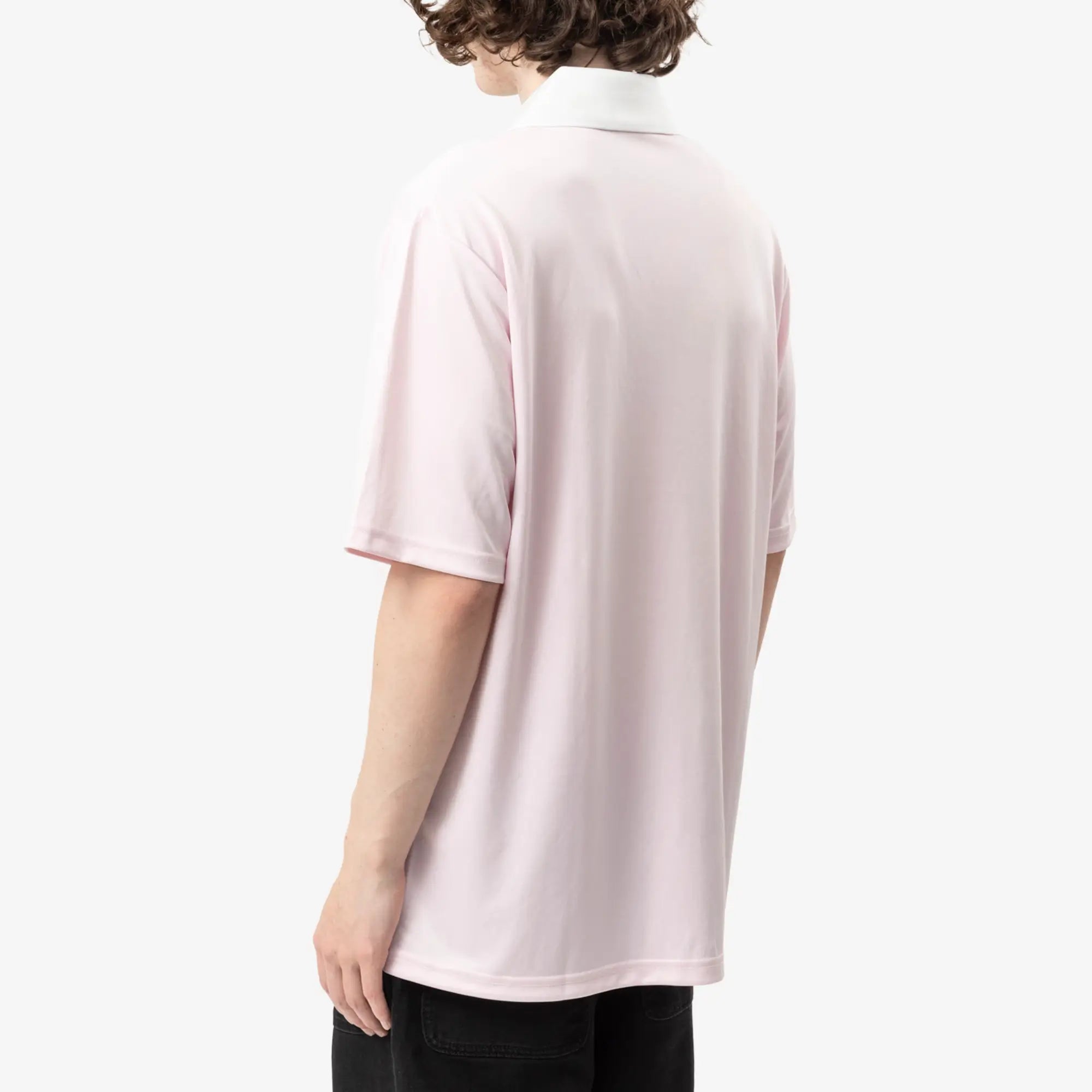 Courreges Oversized Sports Polo Light Pink - 4