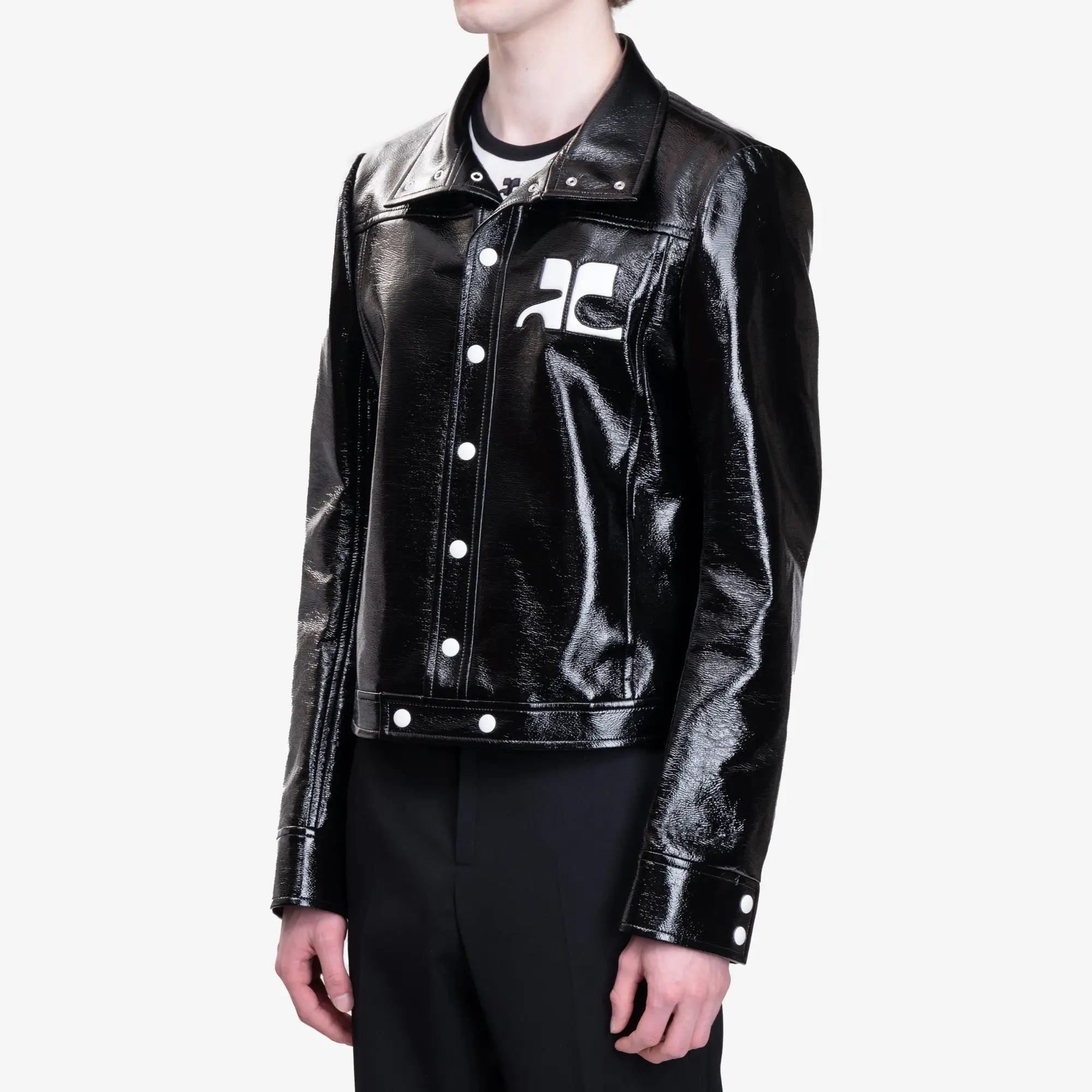 Courreges ReEdition Vinyl Jacket Black - 3