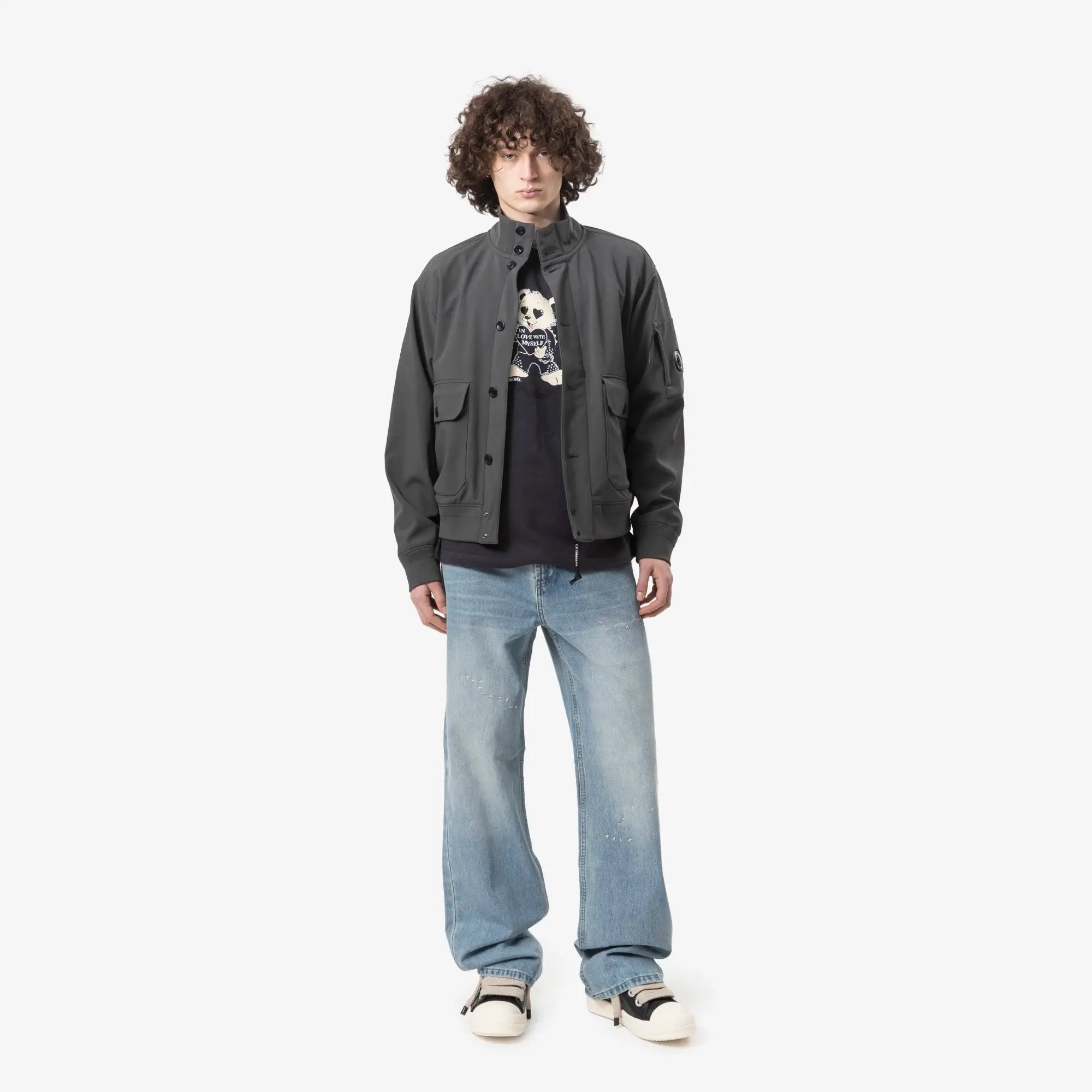 C.P. Company CP Shell - R Bomber Jacket Dark Shadow - 2