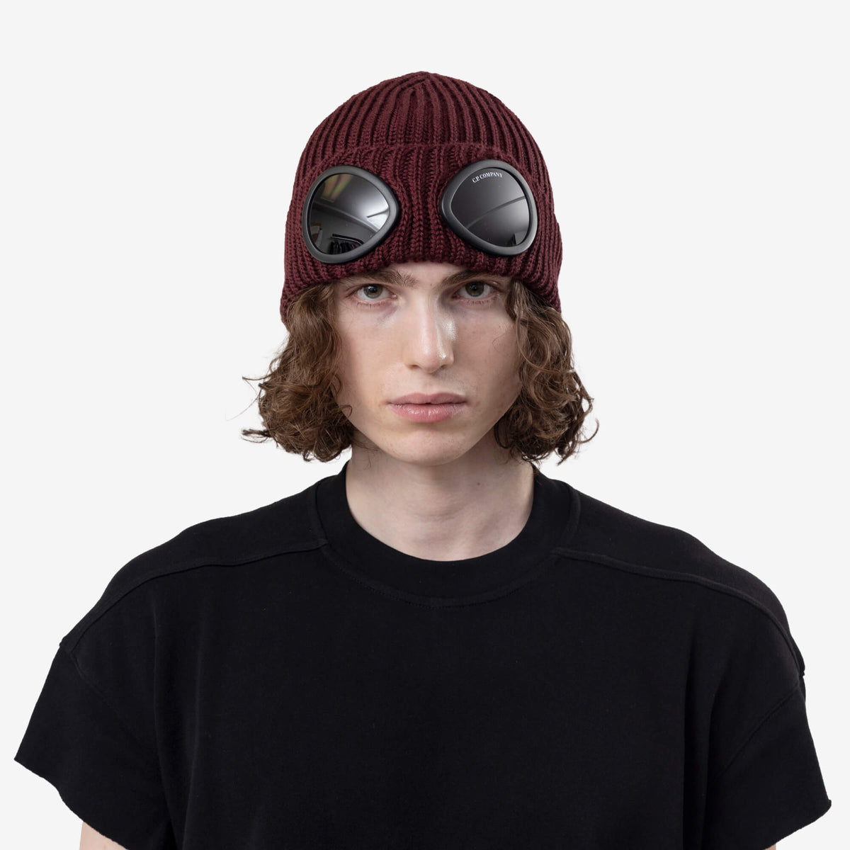 C.P. Company Extrafine Merino Wool Goggle Beanie Andorra-2