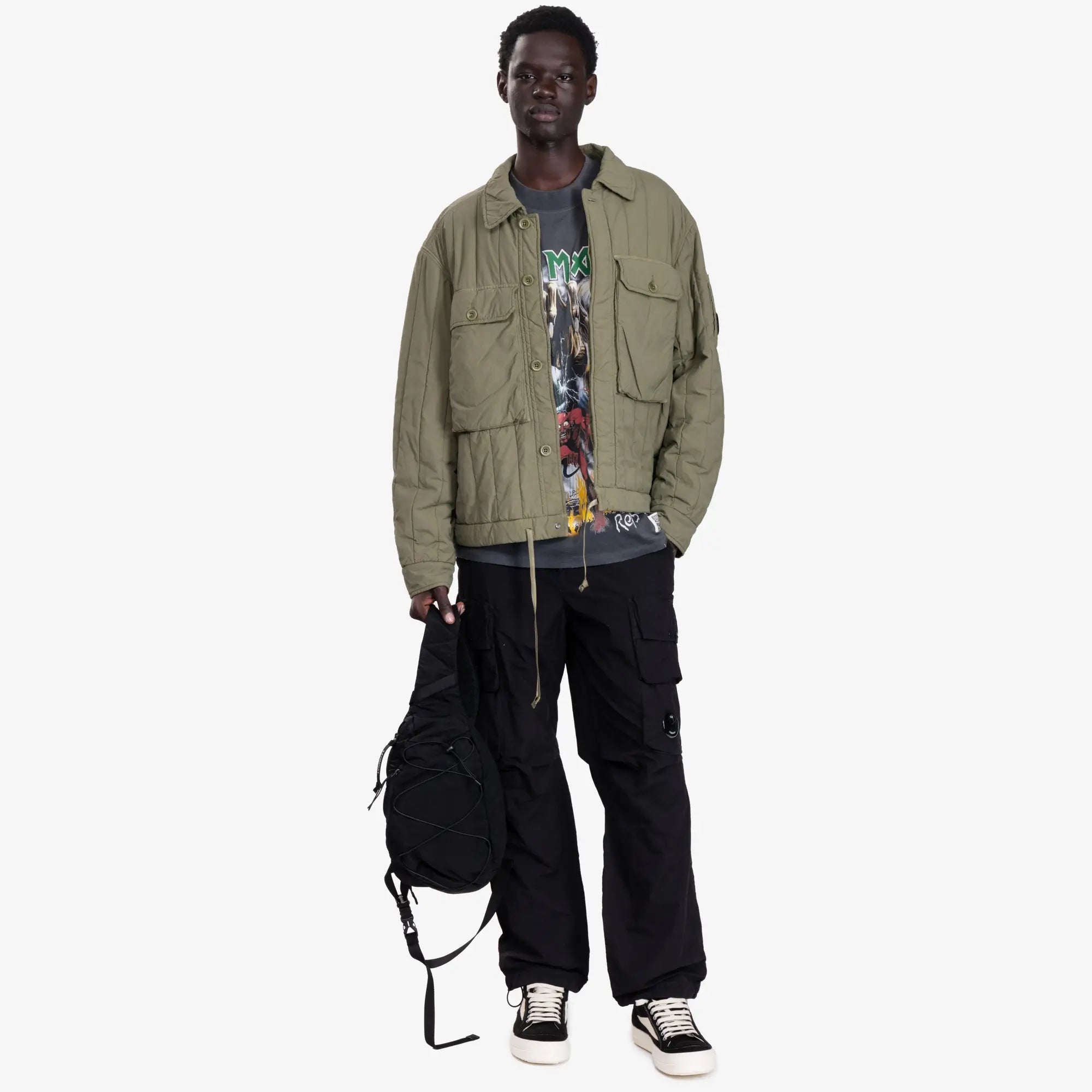 C.P. Company GD Liner Short Padded Jacket Capers - 2