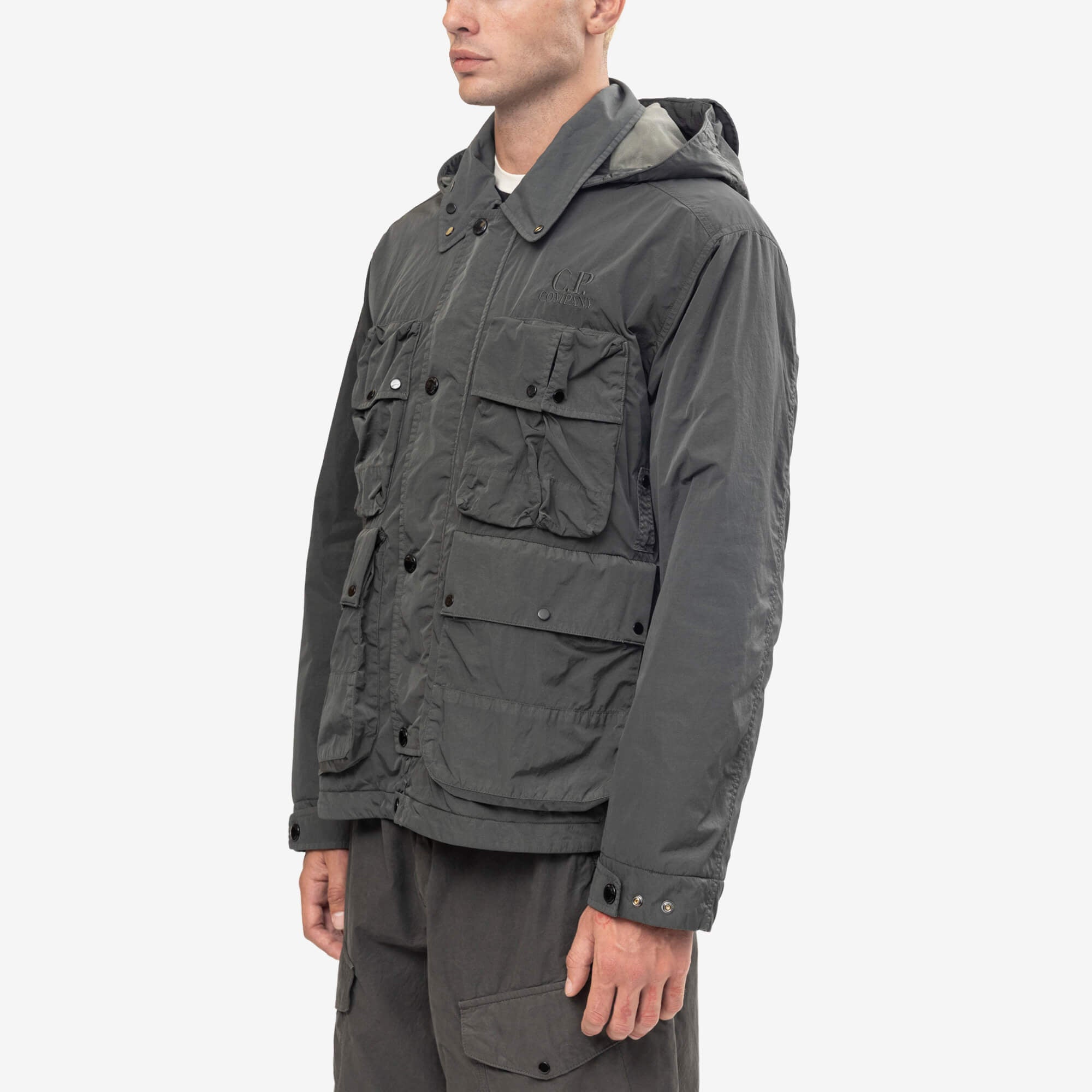 C.P. Company Heavy Chrome-R Goggle Jacket Raven | Feuille