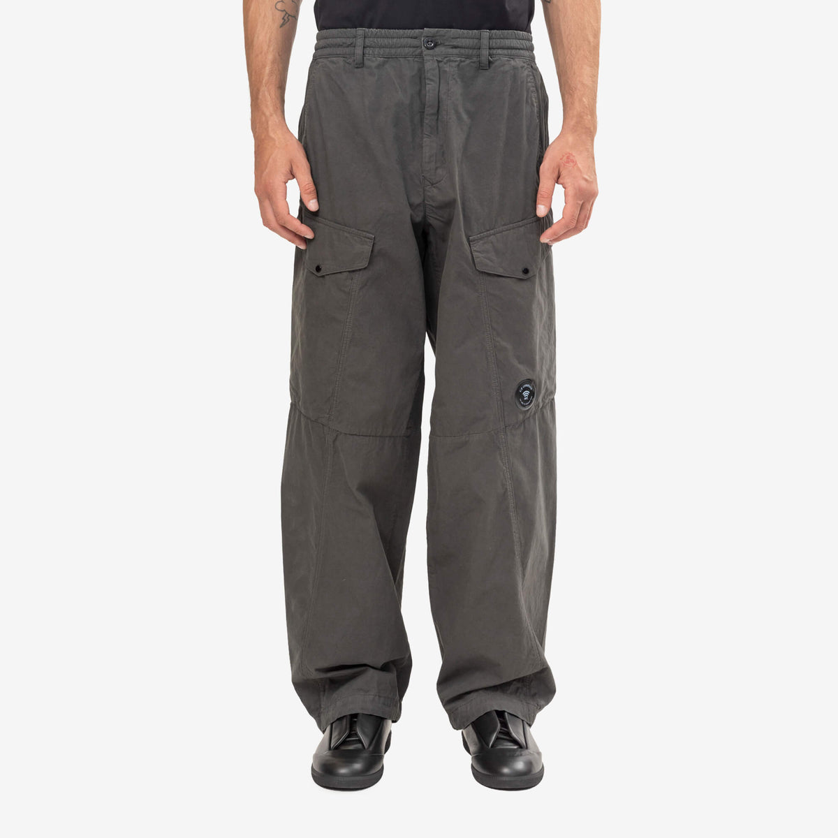C.P. Company Micro-Reps Boxy Lens Cargo Pants Raven-1