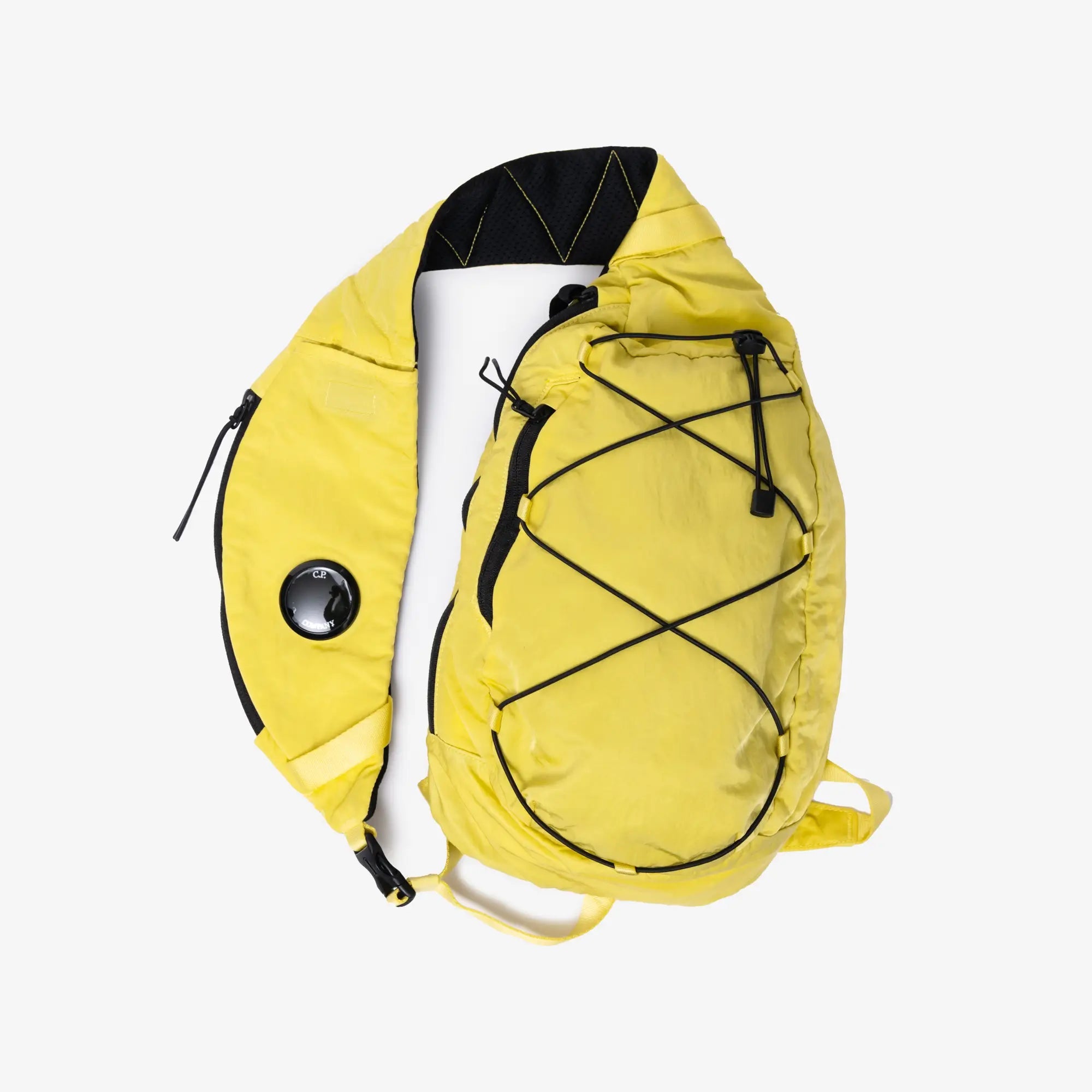 C.P. Company Nylon B Lens Crossbody Backpack Green Sheen - 1