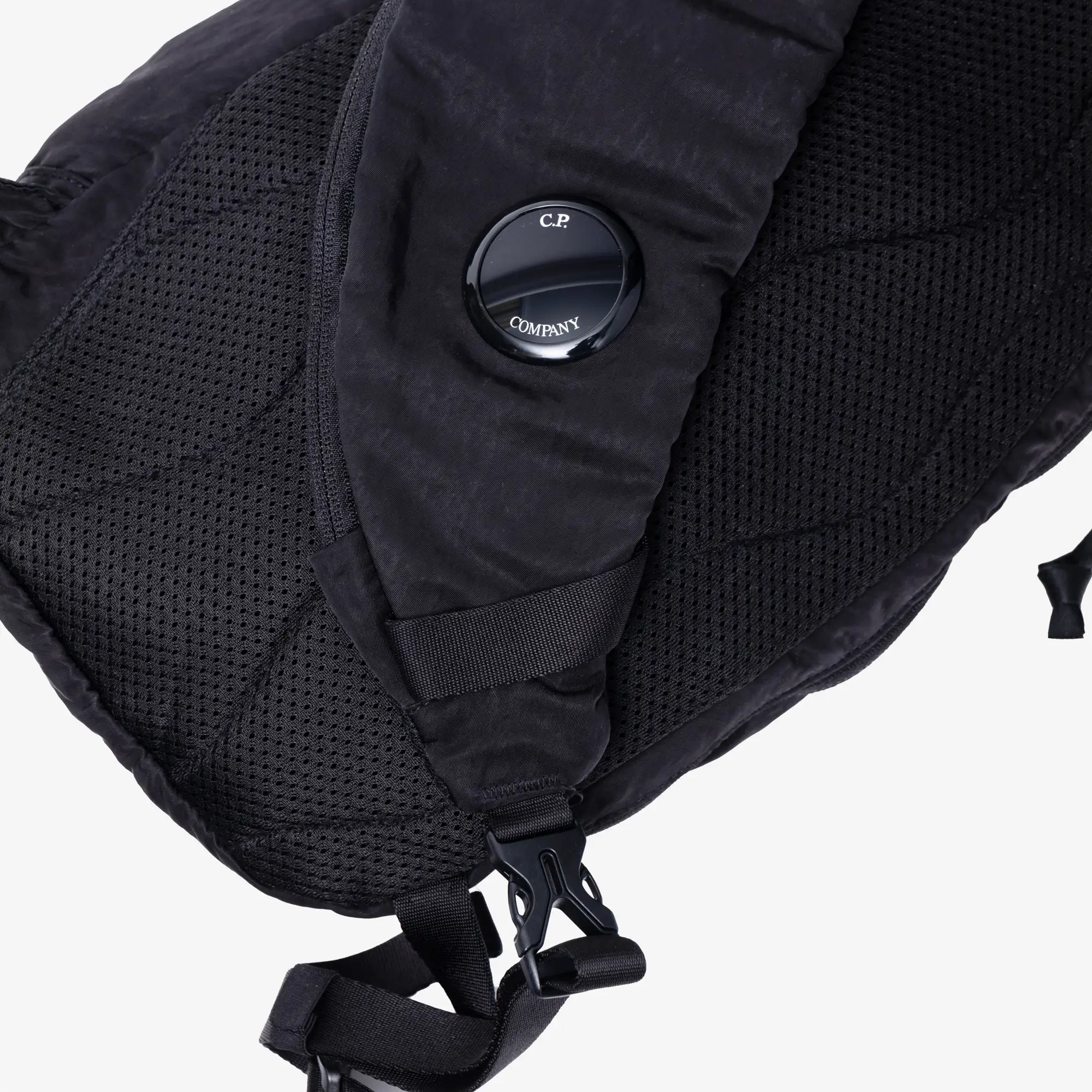 C.P. Company Nylon B Lens Crossbody Backpack Black - 3
