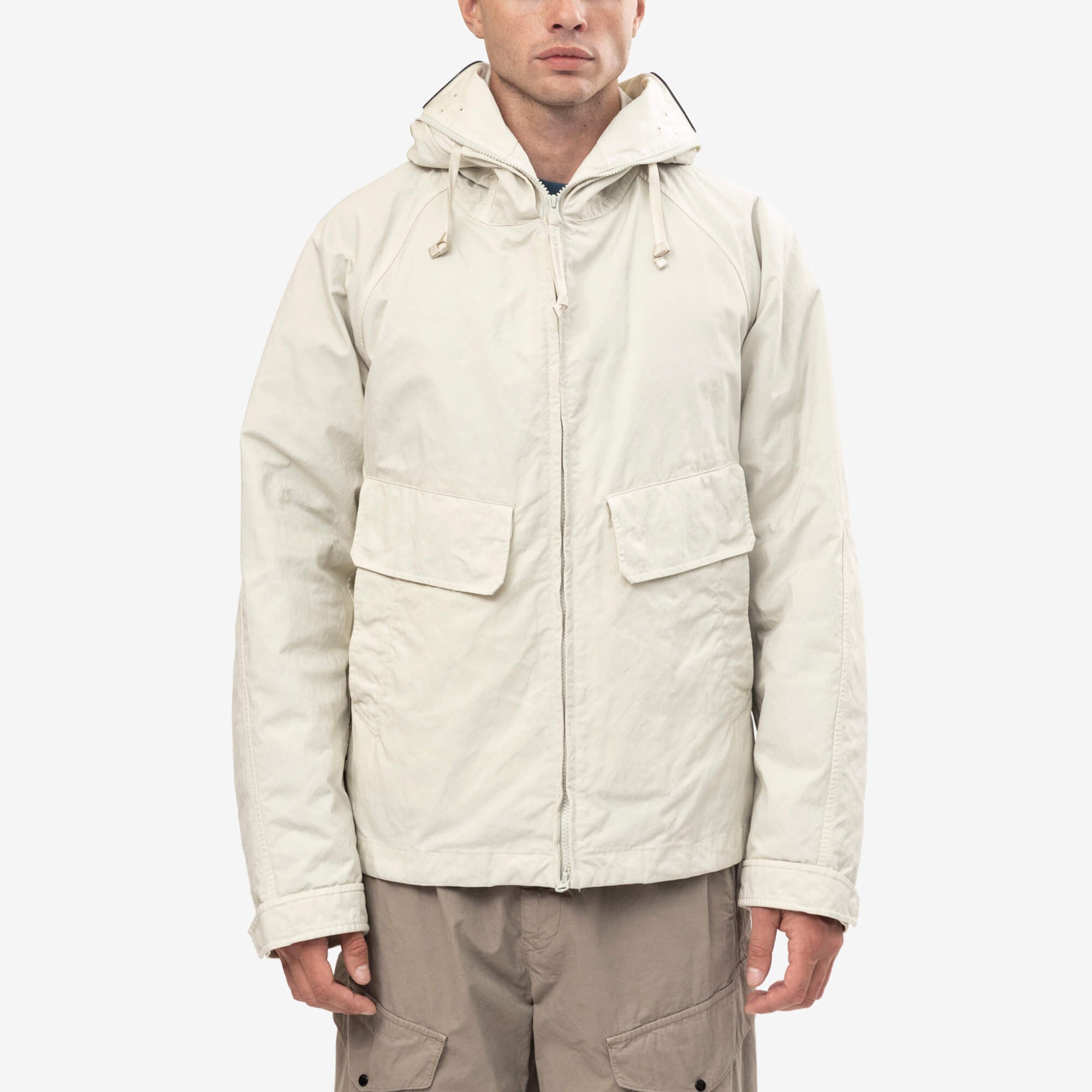 C.P. Company Twill Mixed Explorer Jacket Silver Birch-1