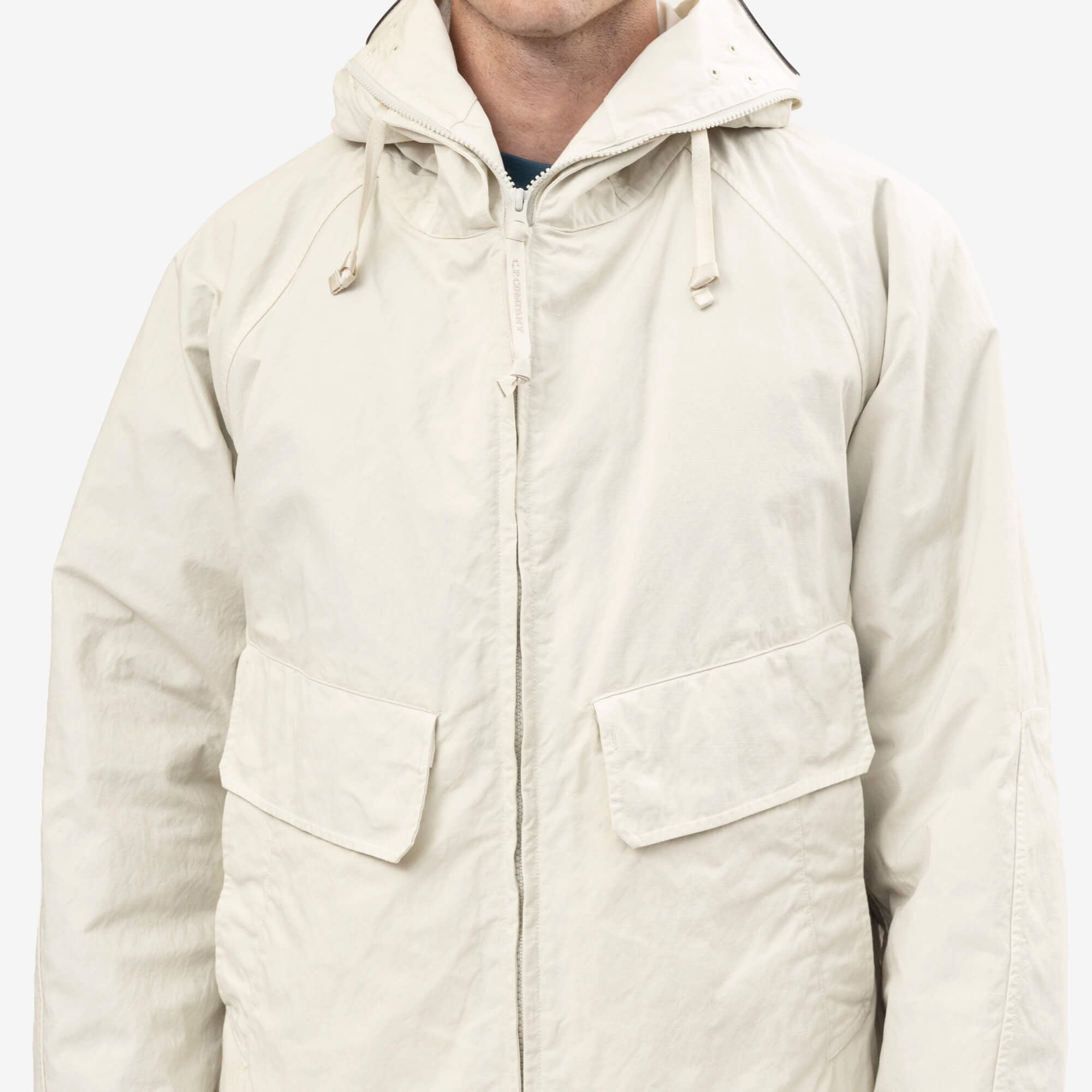 C.P. Company Twill Mixed Explorer Jacket Silver Birch-5
