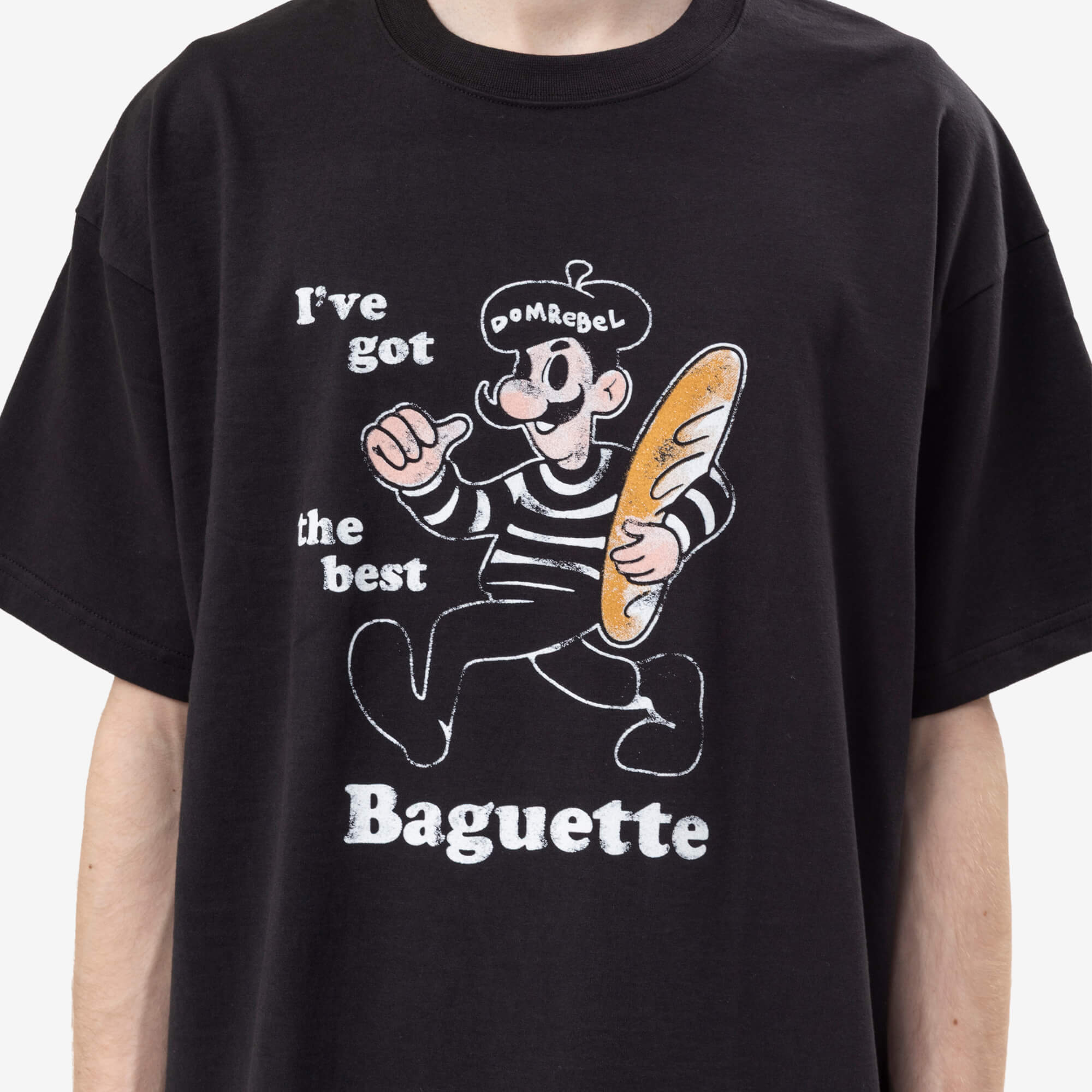 Dom Rebel Baguette T-Shirt Black-5