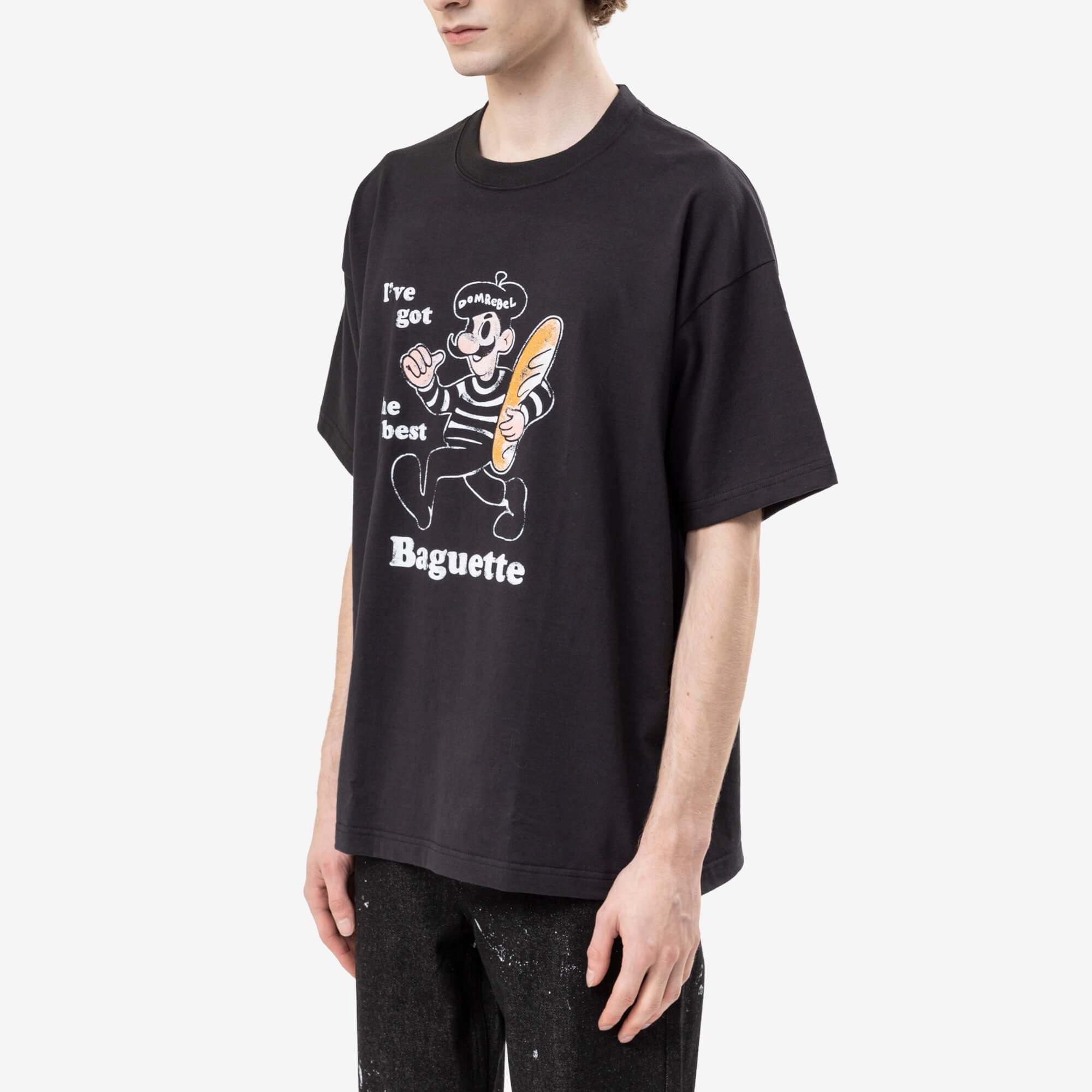 Dom Rebel Baguette T-Shirt Black-3