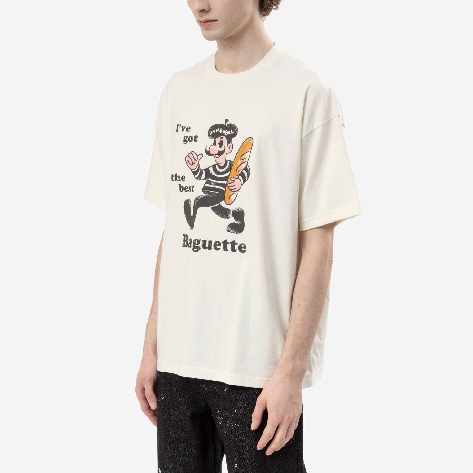 Dom Rebel Baguette T-Shirt Old White-3