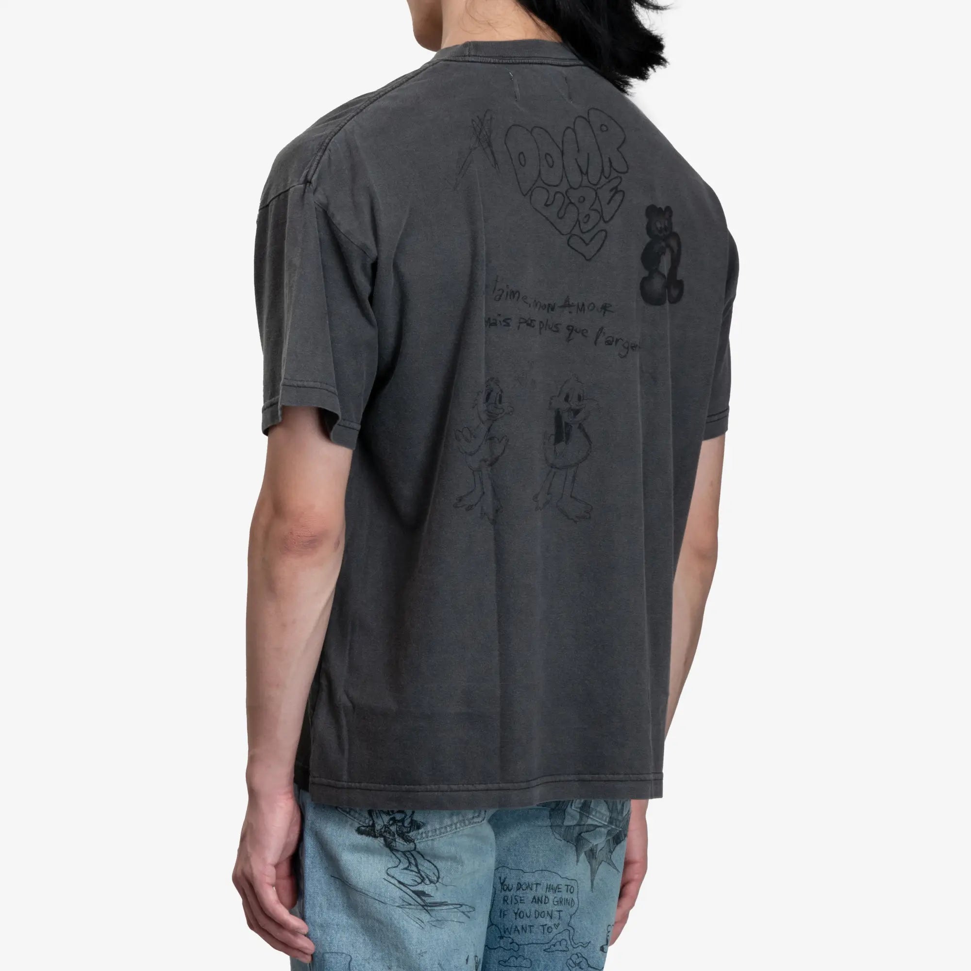 Dom Rebel Balloon T-Shirt Faded Black - 4