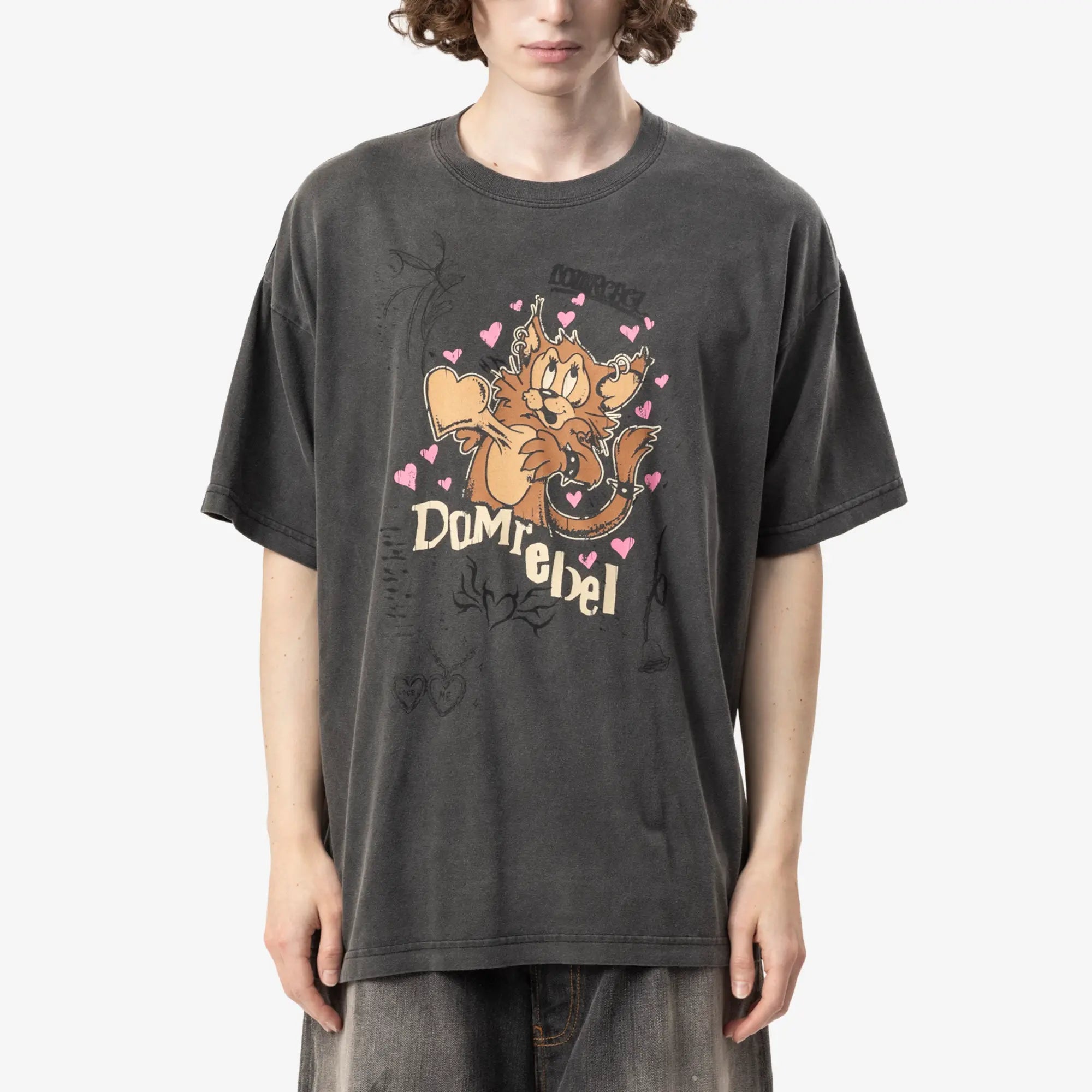 Dom Rebel Boom T-Shirt Faded Black - 1