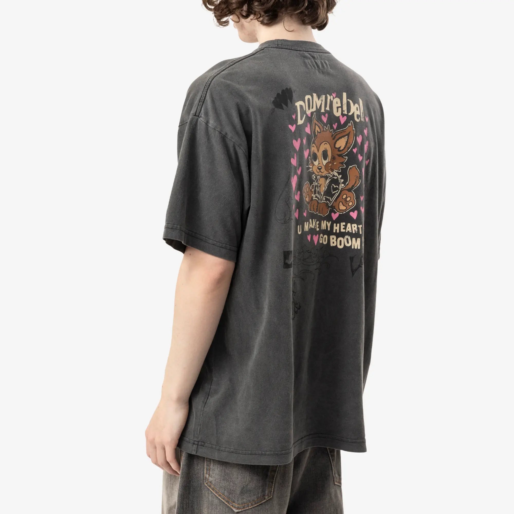 Dom Rebel Boom T-Shirt Faded Black - 4