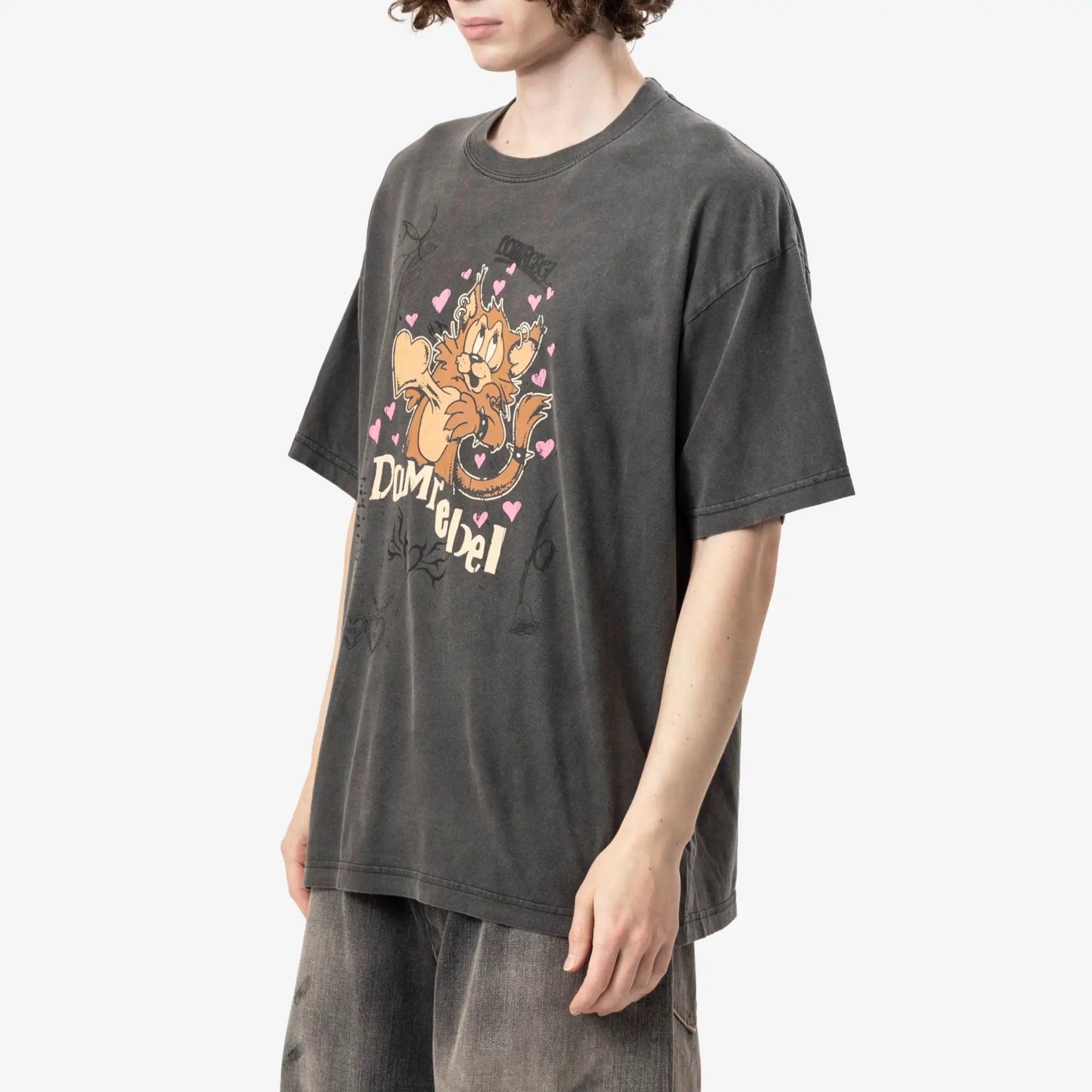 Dom Rebel Boom T-Shirt Faded Black - 3