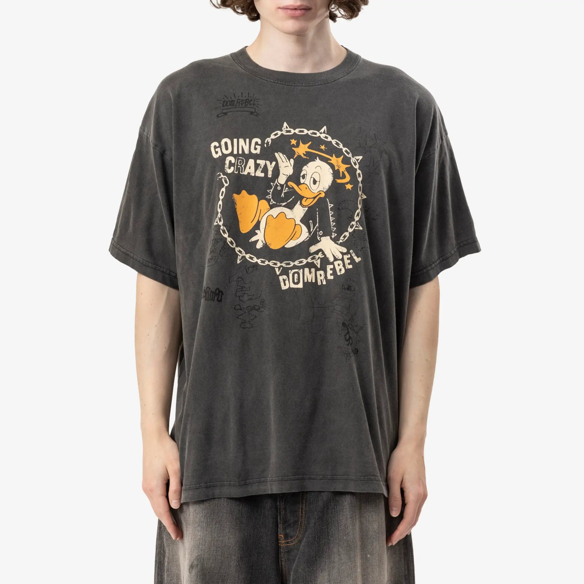 Dom Rebel Cray T-Shirt Faded Black - 1