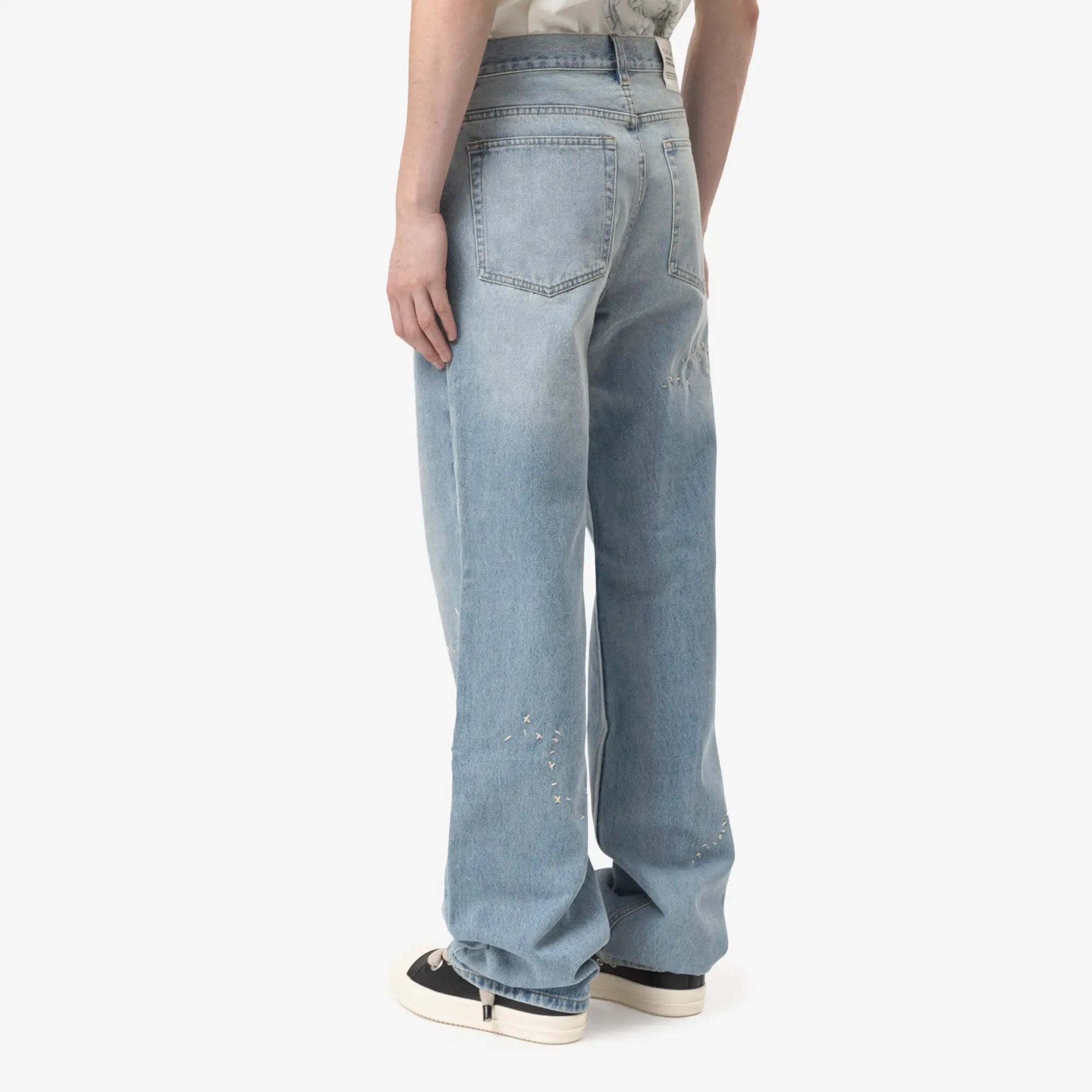 Dom Rebel Jerk Bootcut Jeans Mid Blue - 4