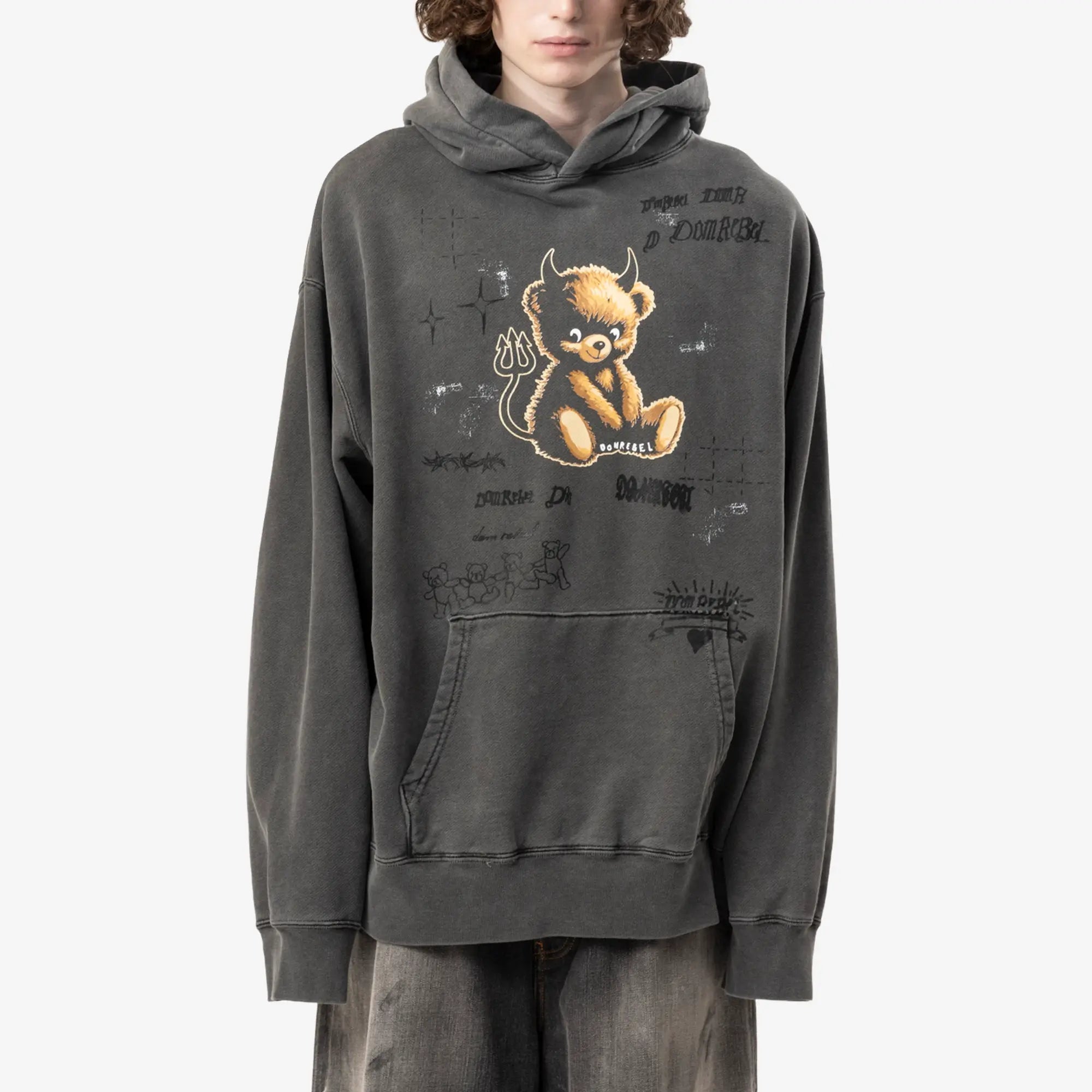 Dom Rebel Lil Dev Hoody Faded Black - 1