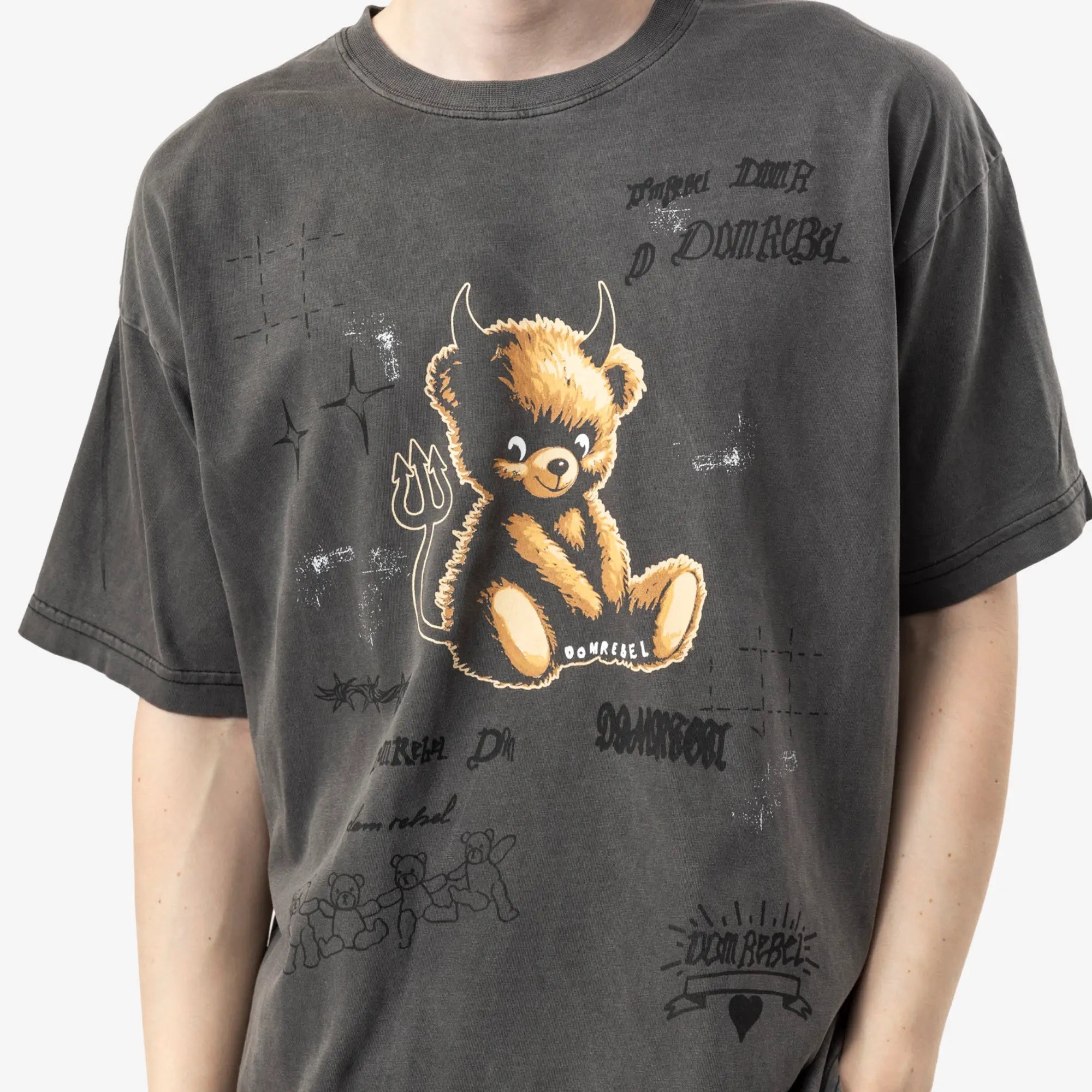 Dom Rebel Lil Dev T-Shirt Faded Black - 5