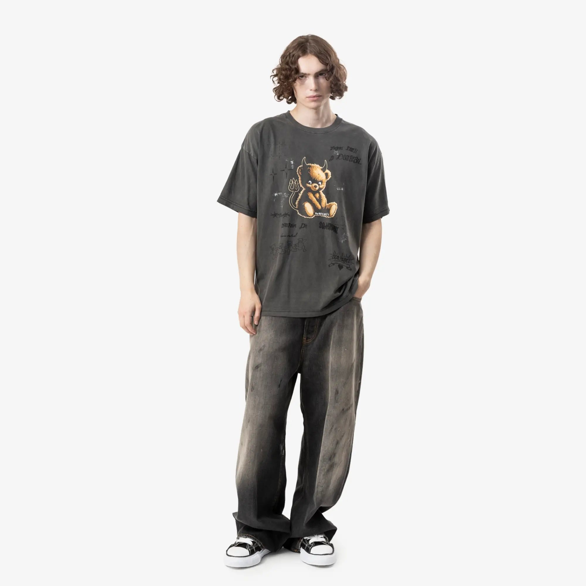 Dom Rebel Lil Dev T-Shirt Faded Black - 2