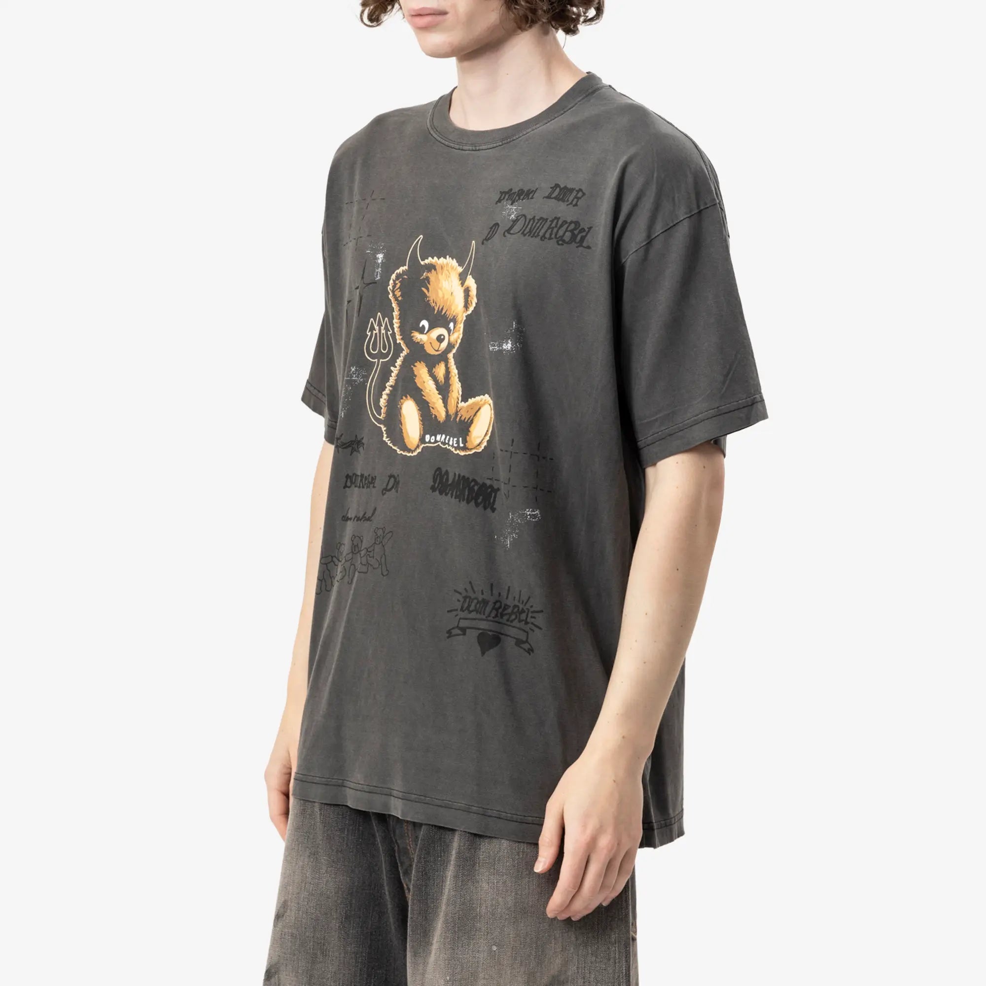 Dom Rebel Lil Dev T-Shirt Faded Black - 3