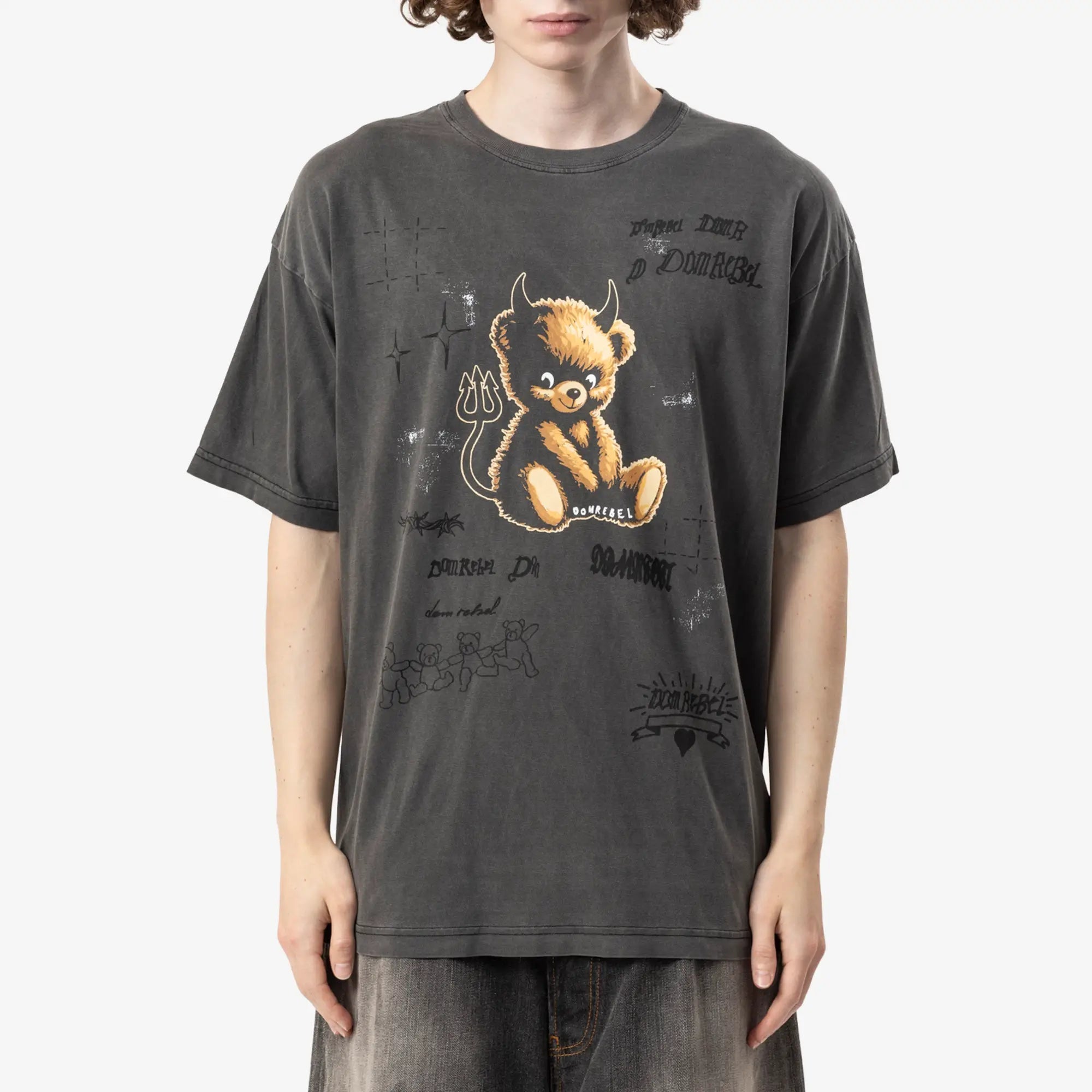 Dom Rebel Lil Dev T-Shirt Faded Black - 1