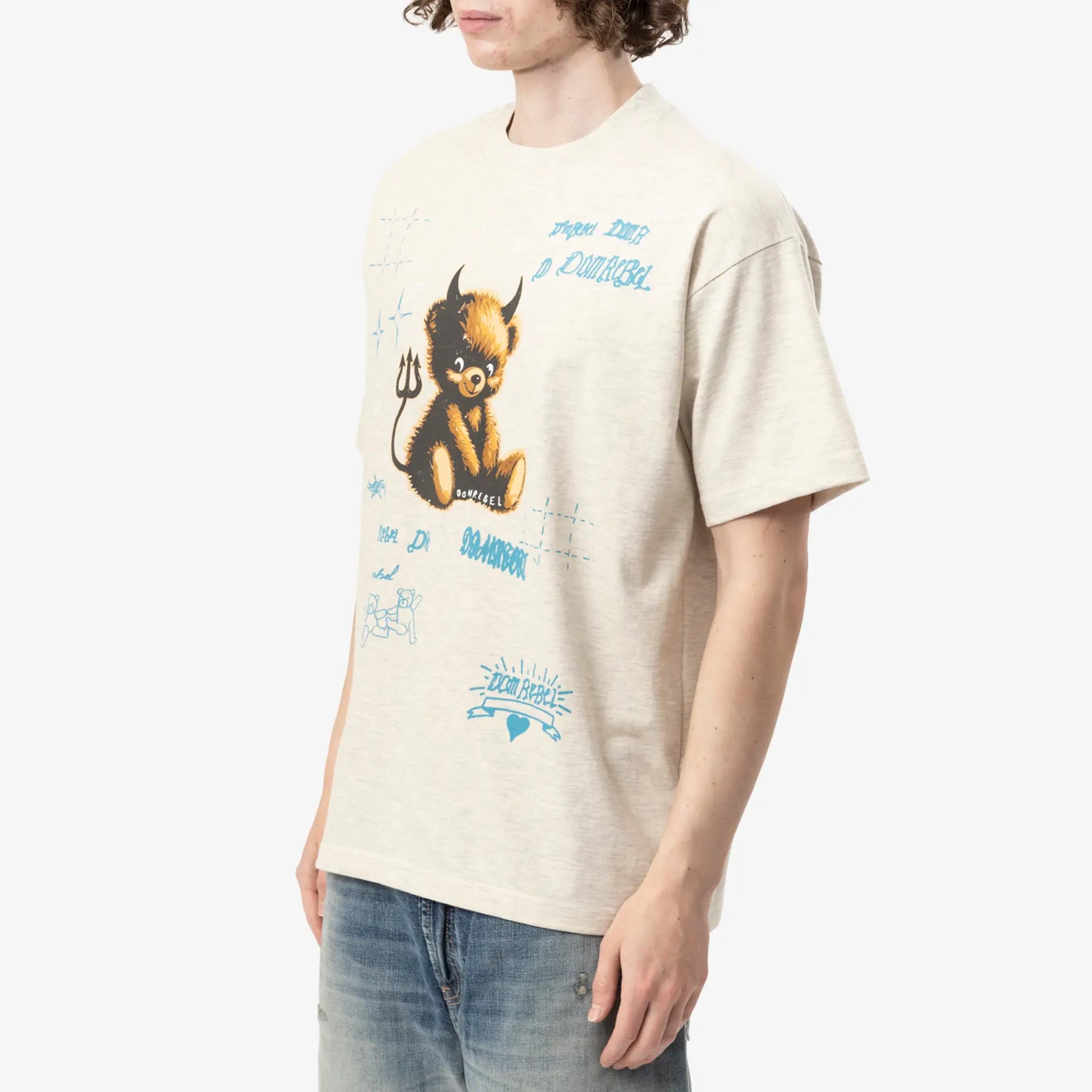 Dom Rebel Lil Dev T-Shirt Greige - 3