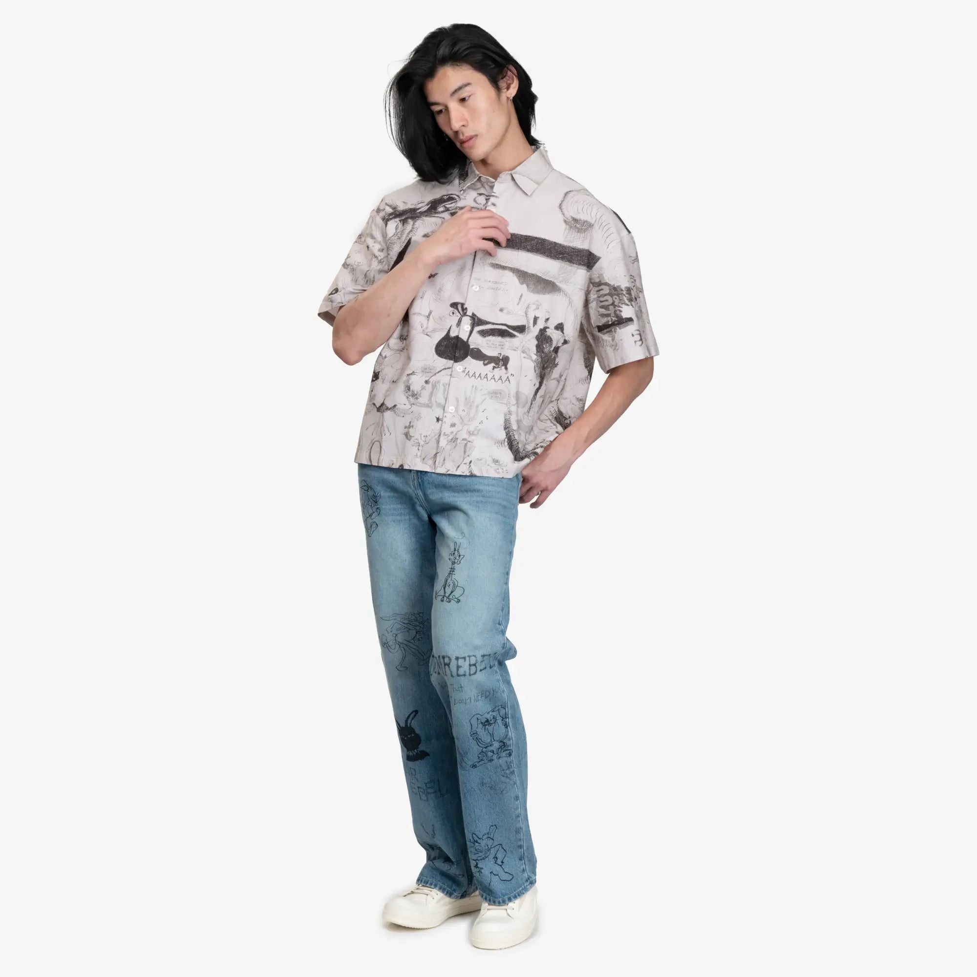 Dom Rebel Megalo SS Shirt Beige - 2