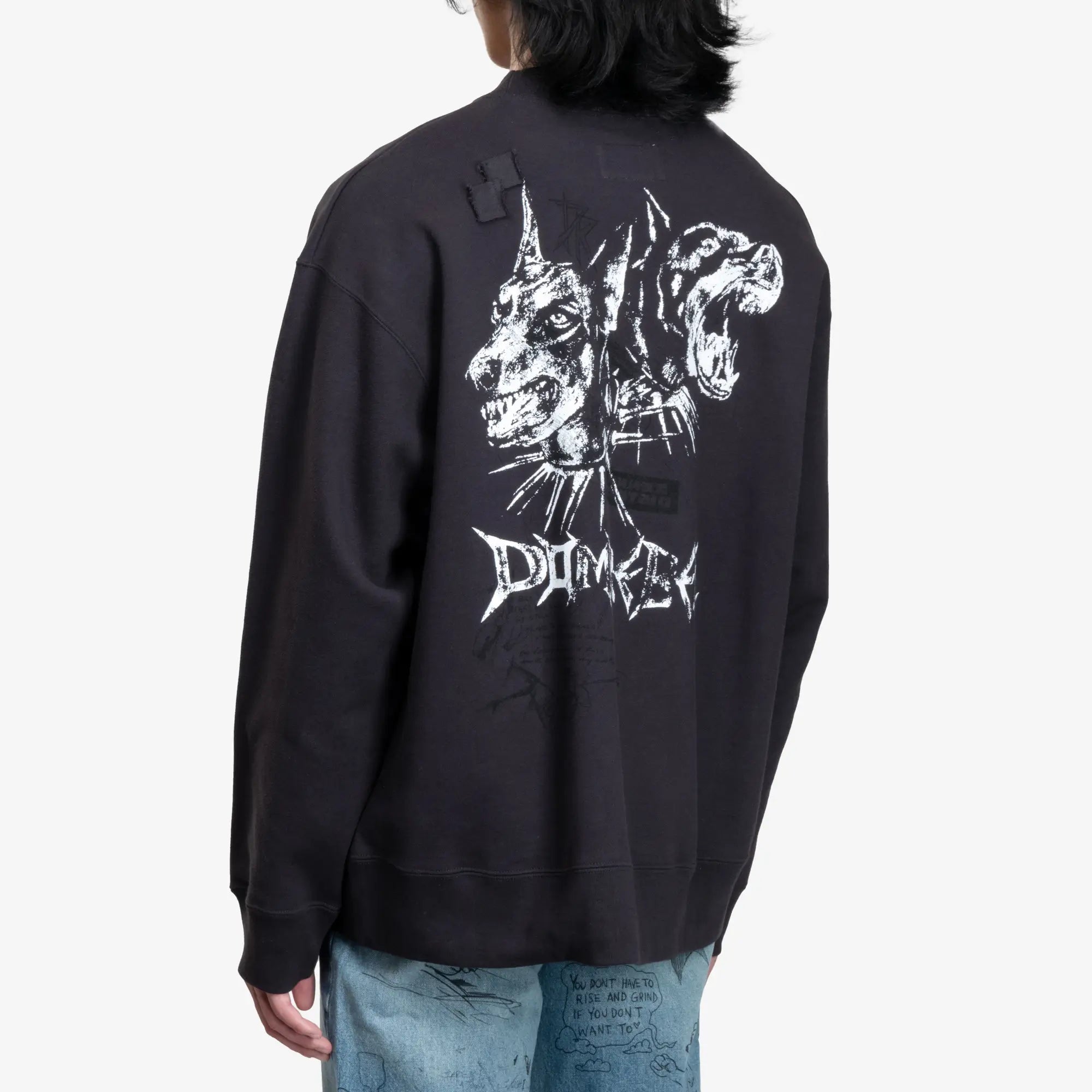 Dom Rebel Puppy Sweatshirt Old Black - 4