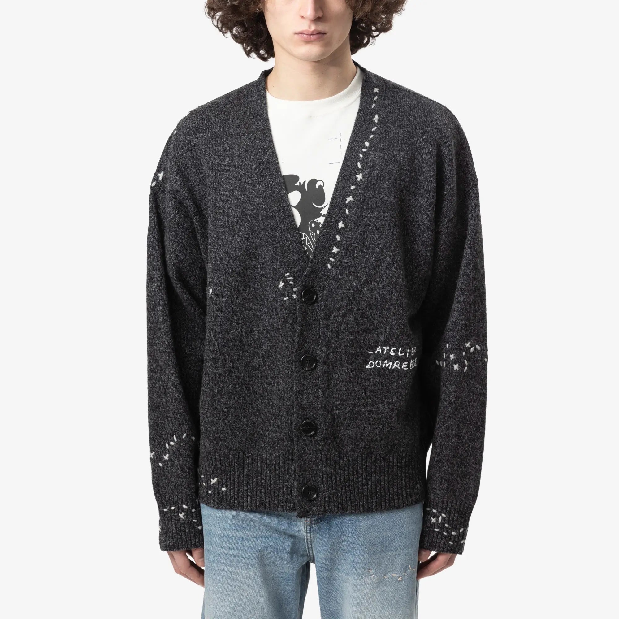 Dom Rebel Renegade Cardigan Charcoal - 1
