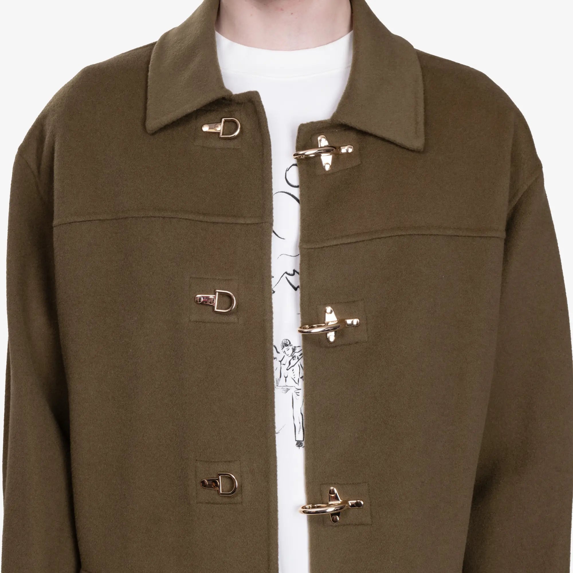Drôle de Monsieur La Veste Caban Khaki - 5