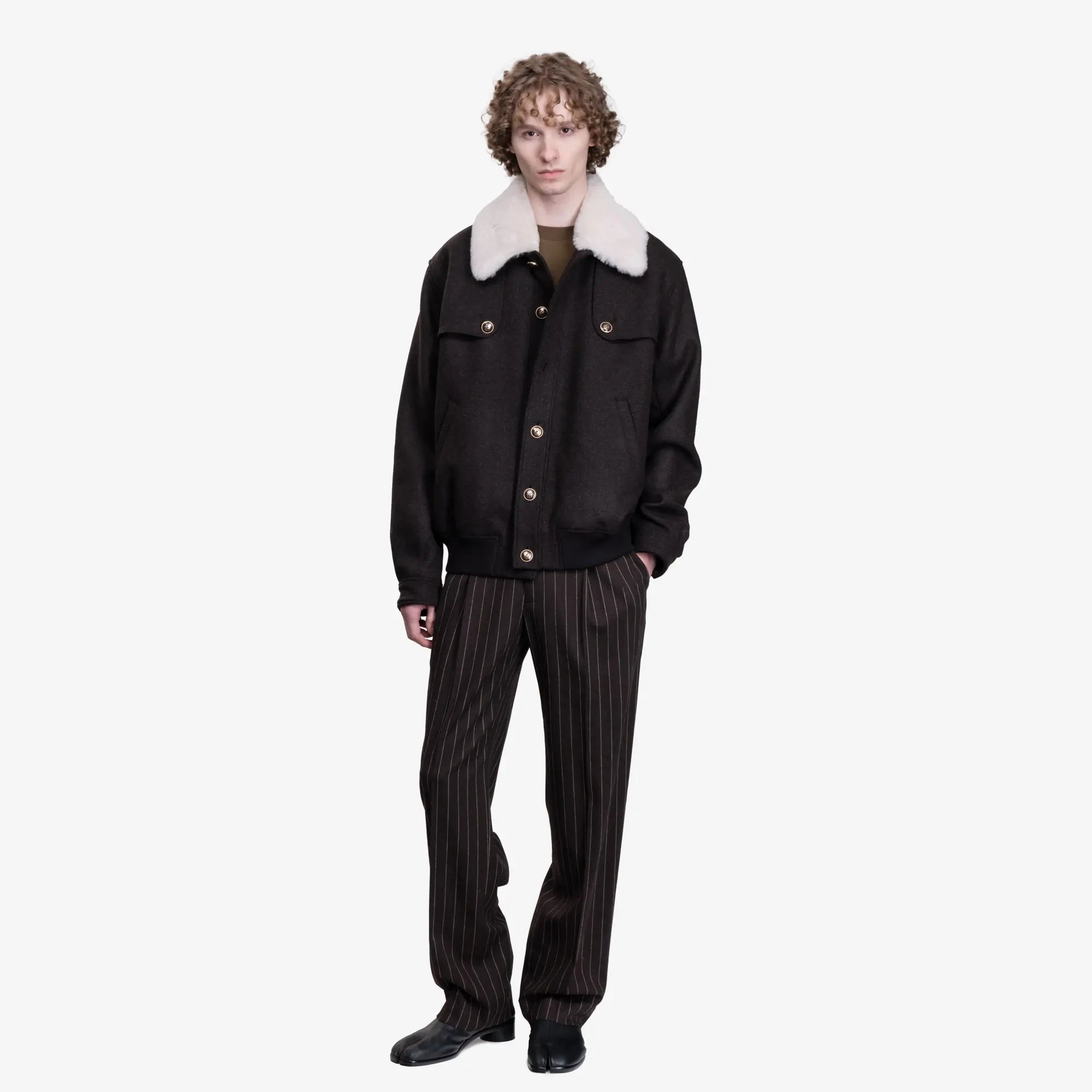 Drôle de Monsieur Le Blouson Laine Brown - 2