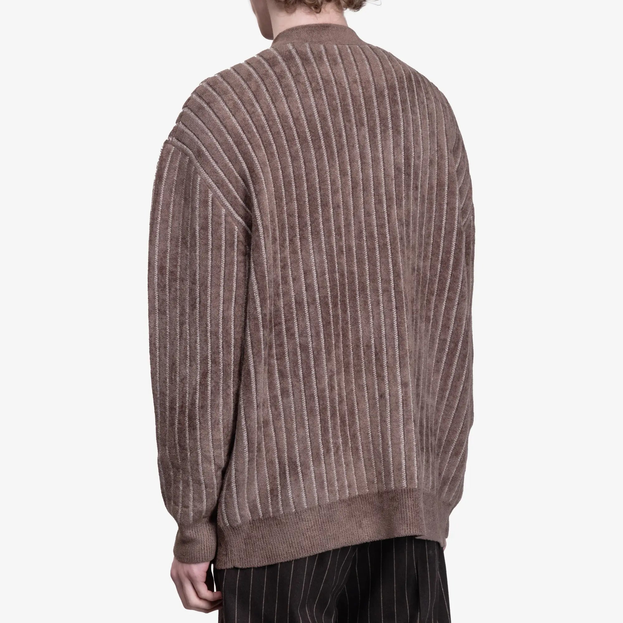 Drôle de Monsieur Le Cardigan Monogramme Khaki - 4