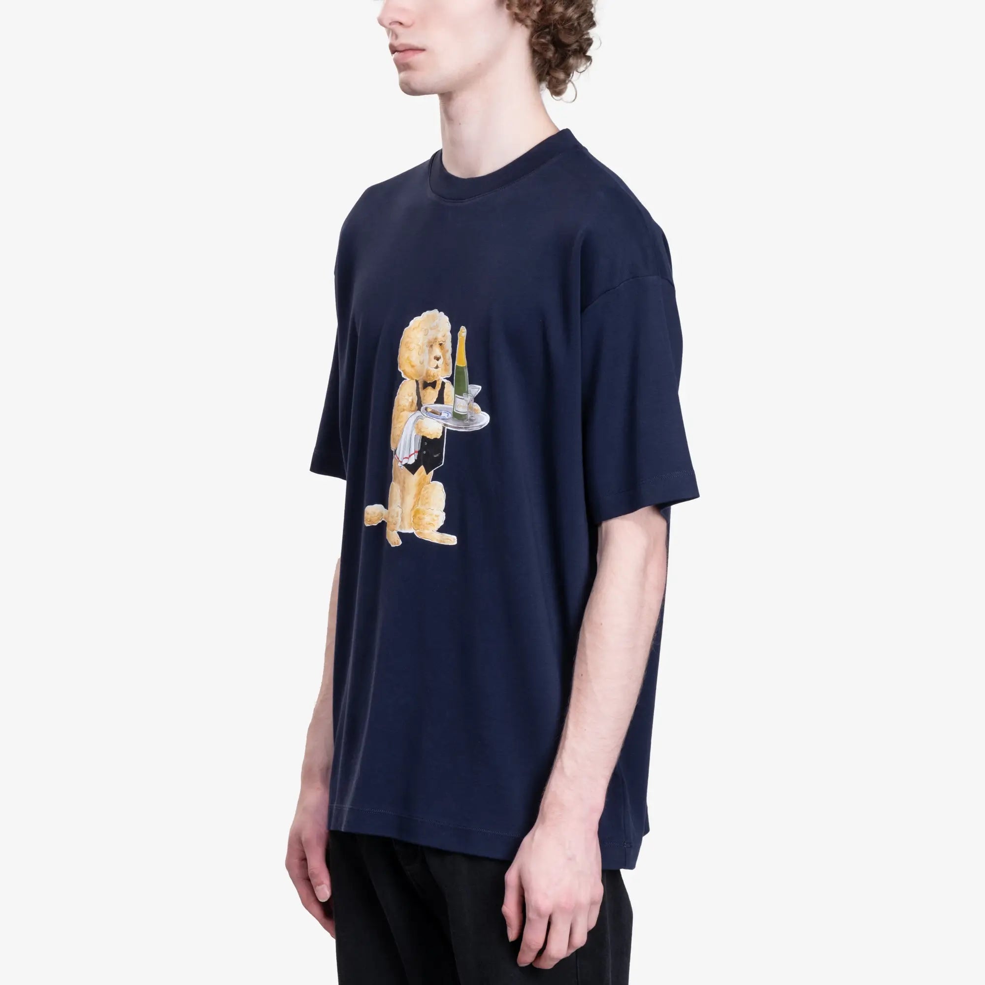 Drôle de Monsieur Le T-Shirt Poodle Navy - 3