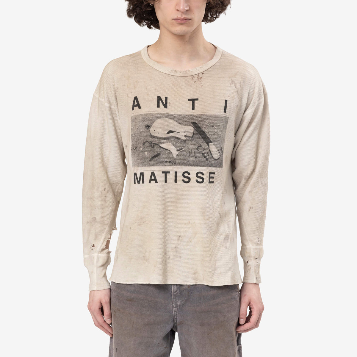Enfants Riches Déprimés Anti Matisse サーマルTシャツ Dirty White 