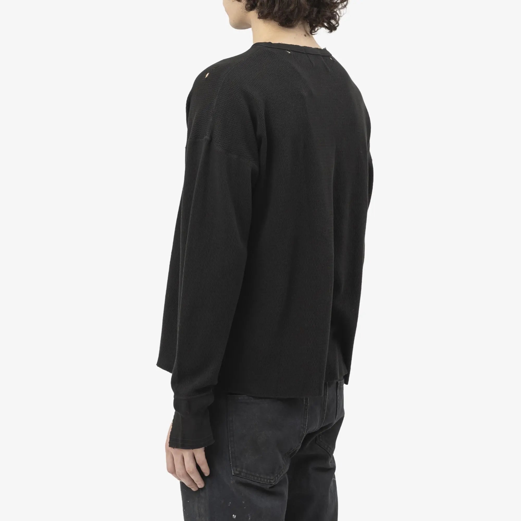 Enfants Riches Deprimes Classic Logo Distressed LS Thermal Charcoal - 4