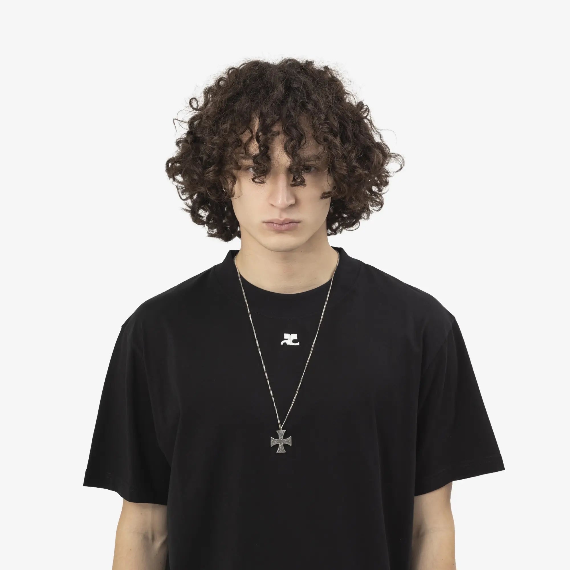 Enfants Riches Deprimes Cross Logo Necklace Silver - 2