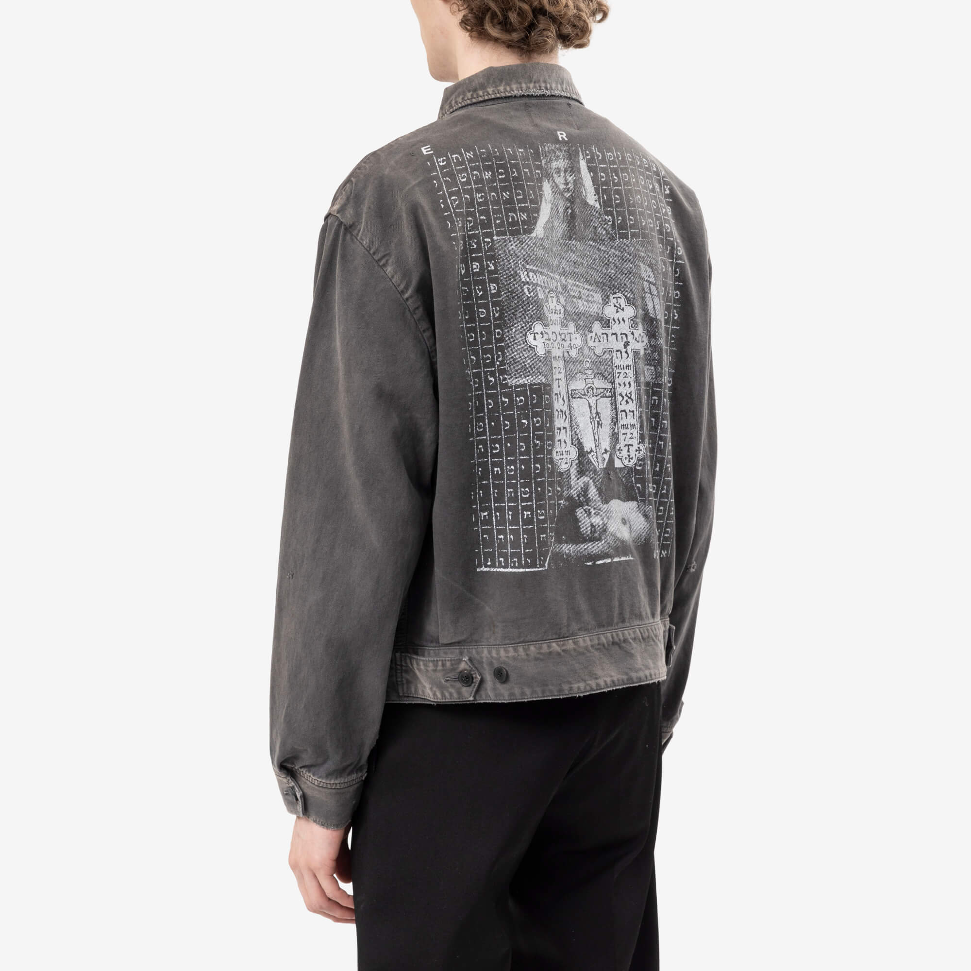 Enfants Riches Deprimes Hebrew Mechanics Jacket Black-4