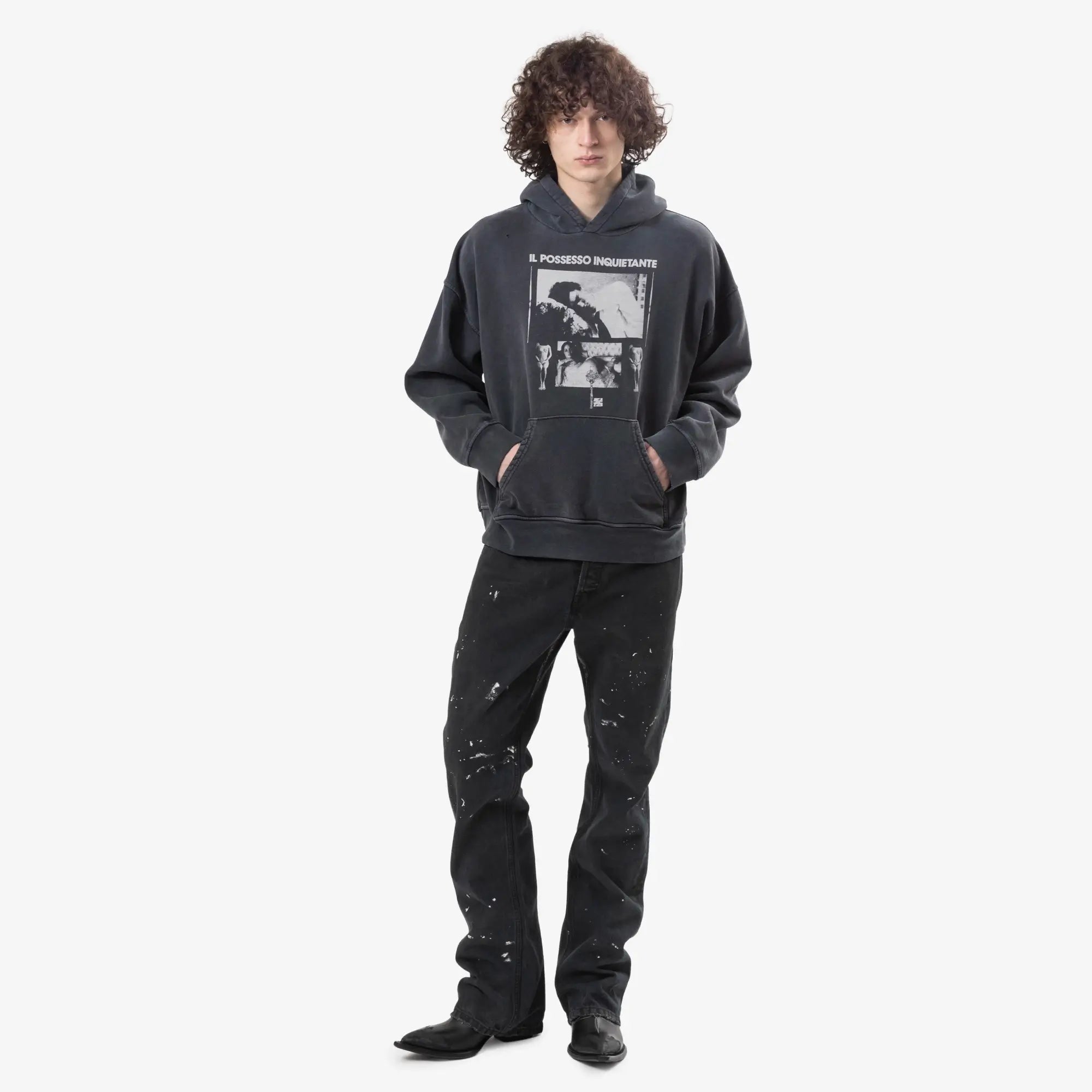 Enfants Riches Deprimes Il Possesso Hoody Light Antique Black - 2