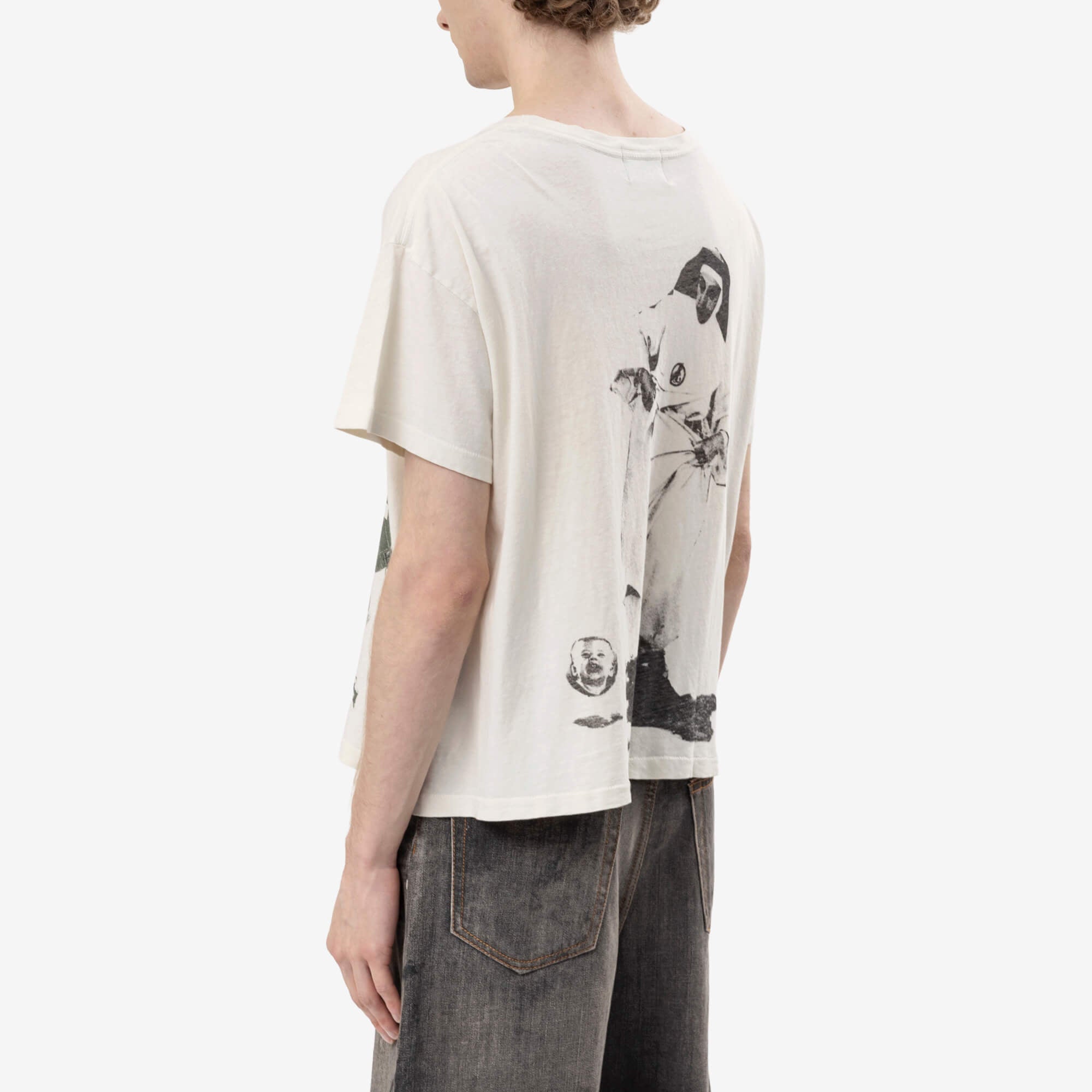 Enfants Riches Deprimes Nun Kicks Baby T-Shirt Dirty White-4
