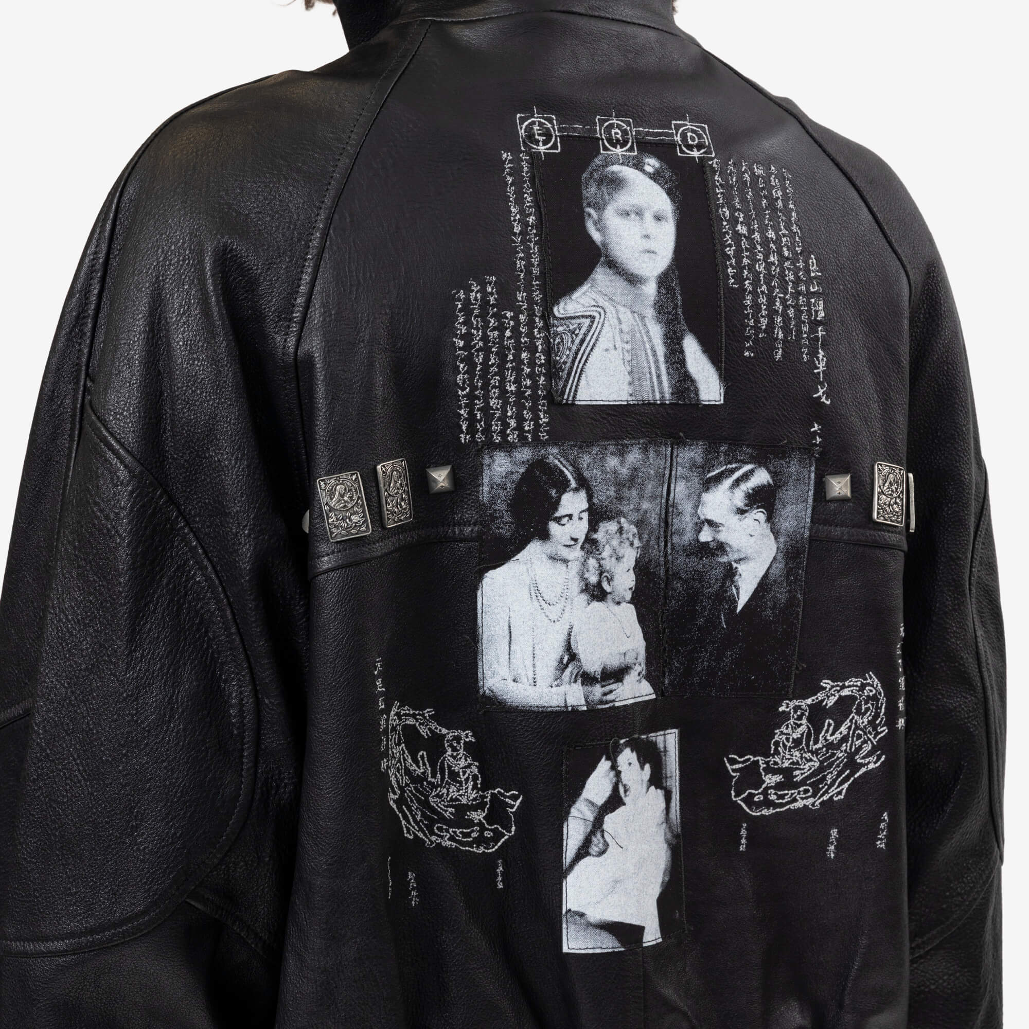 Enfants Riches Deprimes Prince Phillips Childhood Studded Jacket Black - 6
