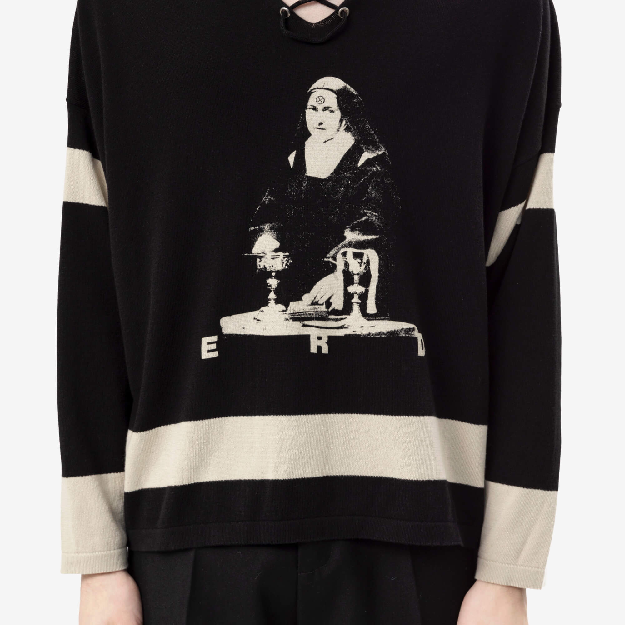 Enfants Riches Deprimes They Broke Me Hockey Jersey Sweater Black/Stone-5