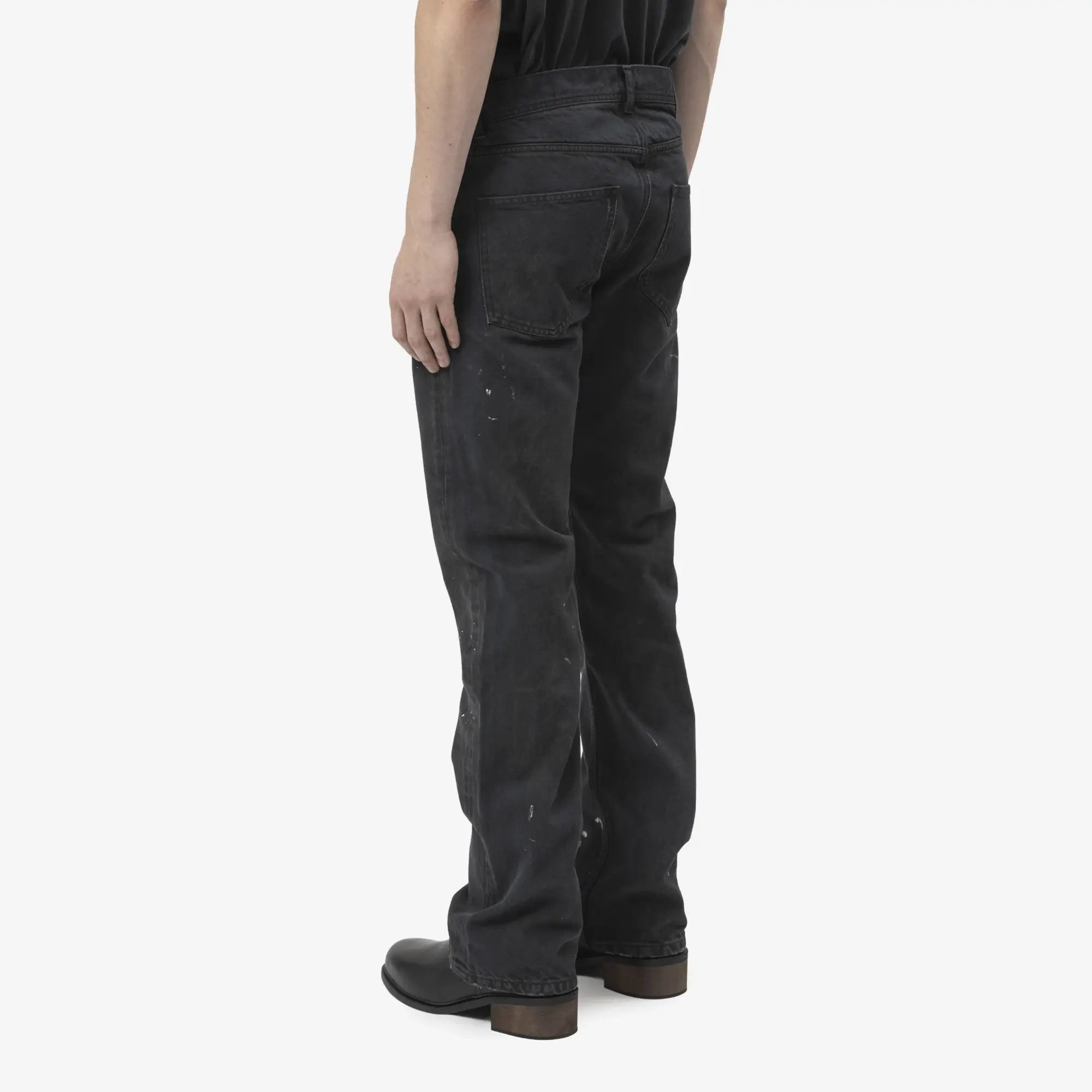 Enfants Riches Deprimes Zurich 64 Flare Jeans Black/Paint - 4