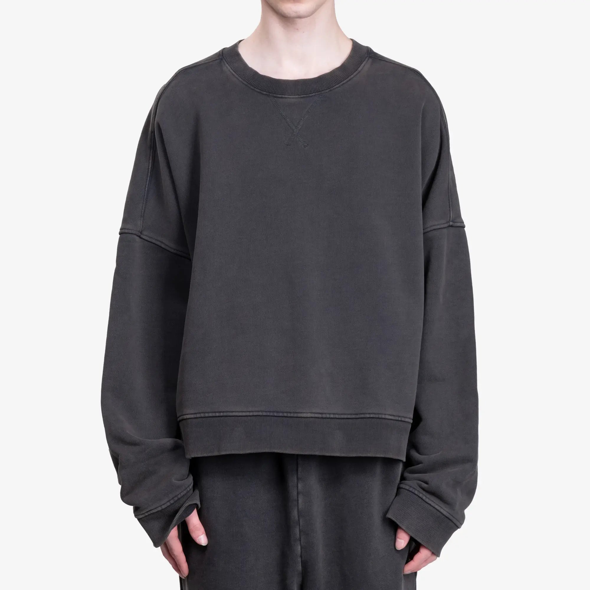 Entire Studios Box Sweatshirt Washed Black - 1