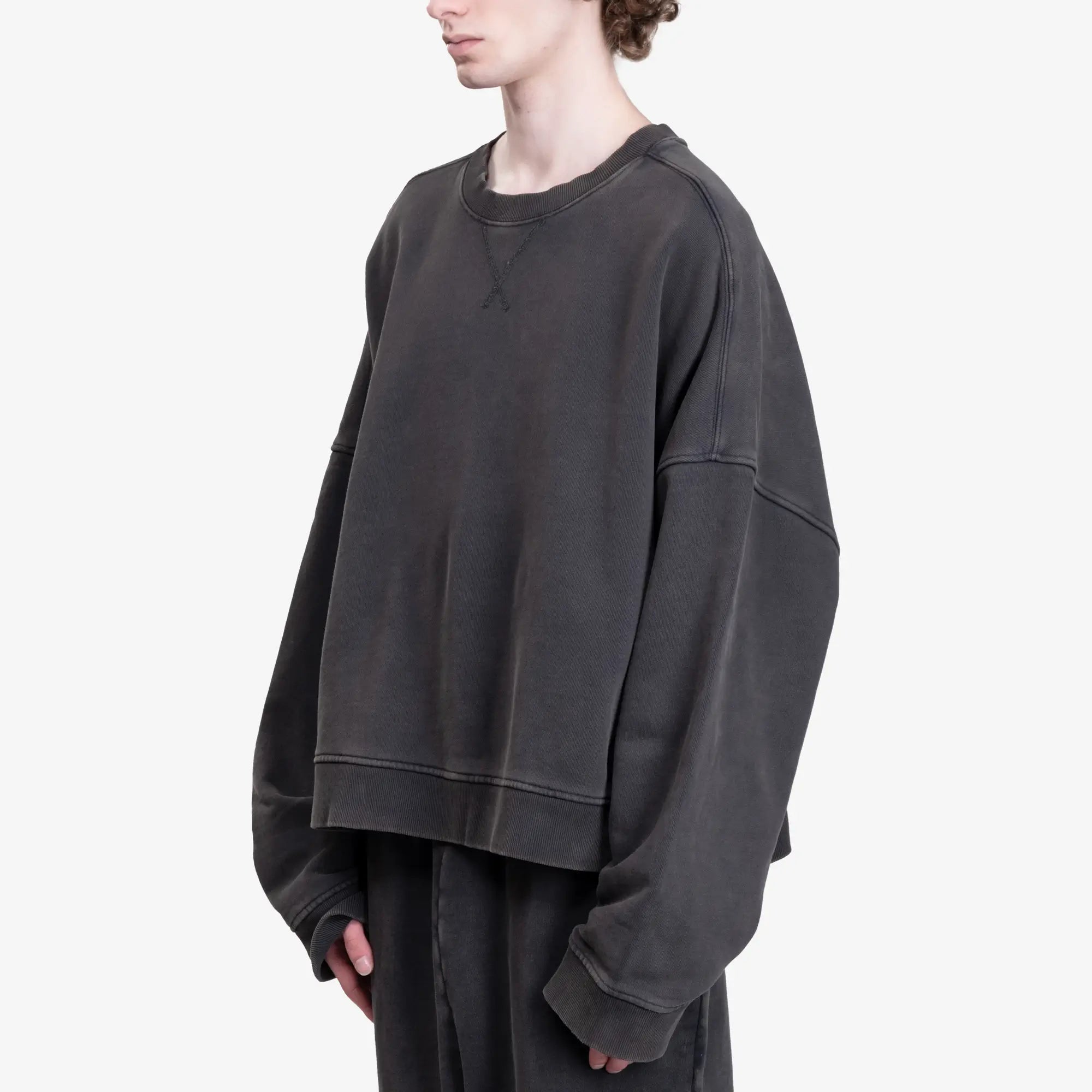 Entire Studios Box Sweatshirt Washed Black - 3