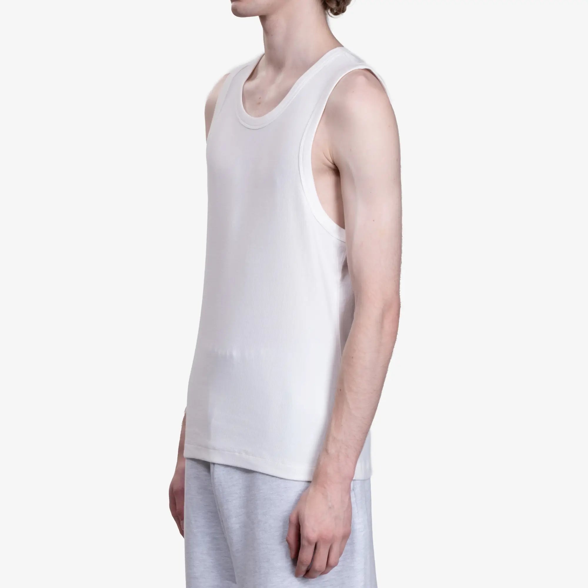 Entire Studios Rib Tank Top White - 3