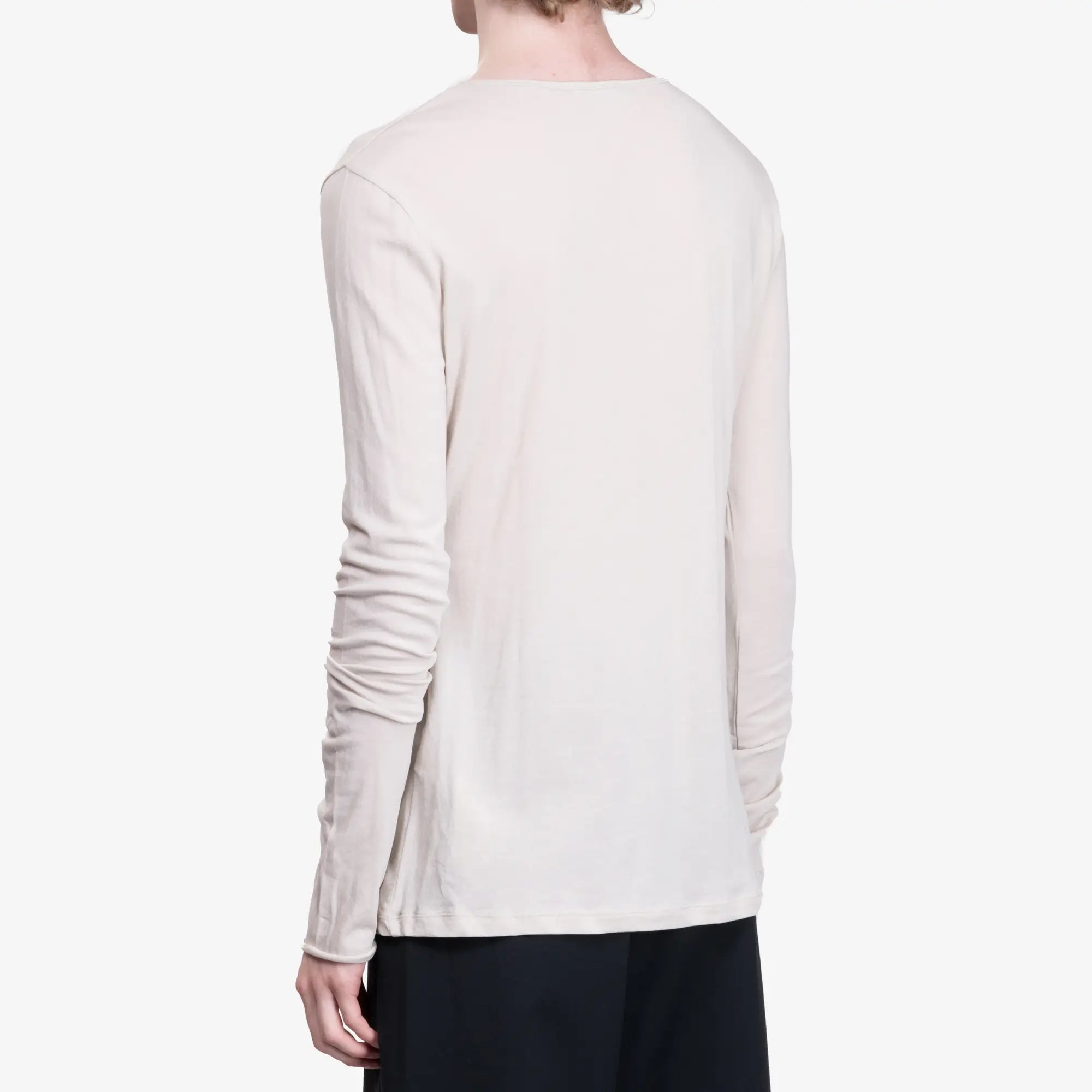 Entire Studios Sheer Long Sleeve Tee Off White - 4