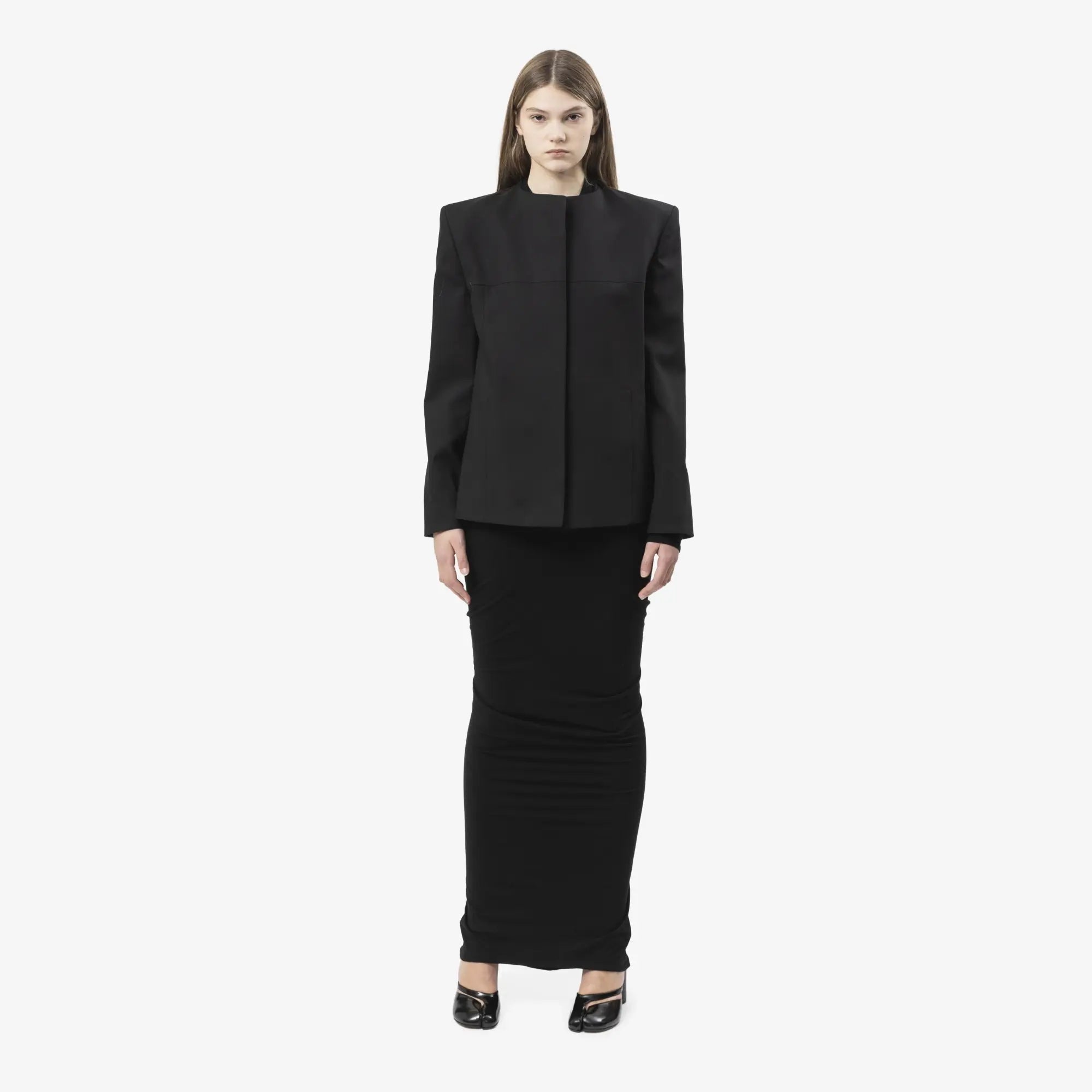 Entire Studios Unisex Oblong Tailored Jacket Black - 6