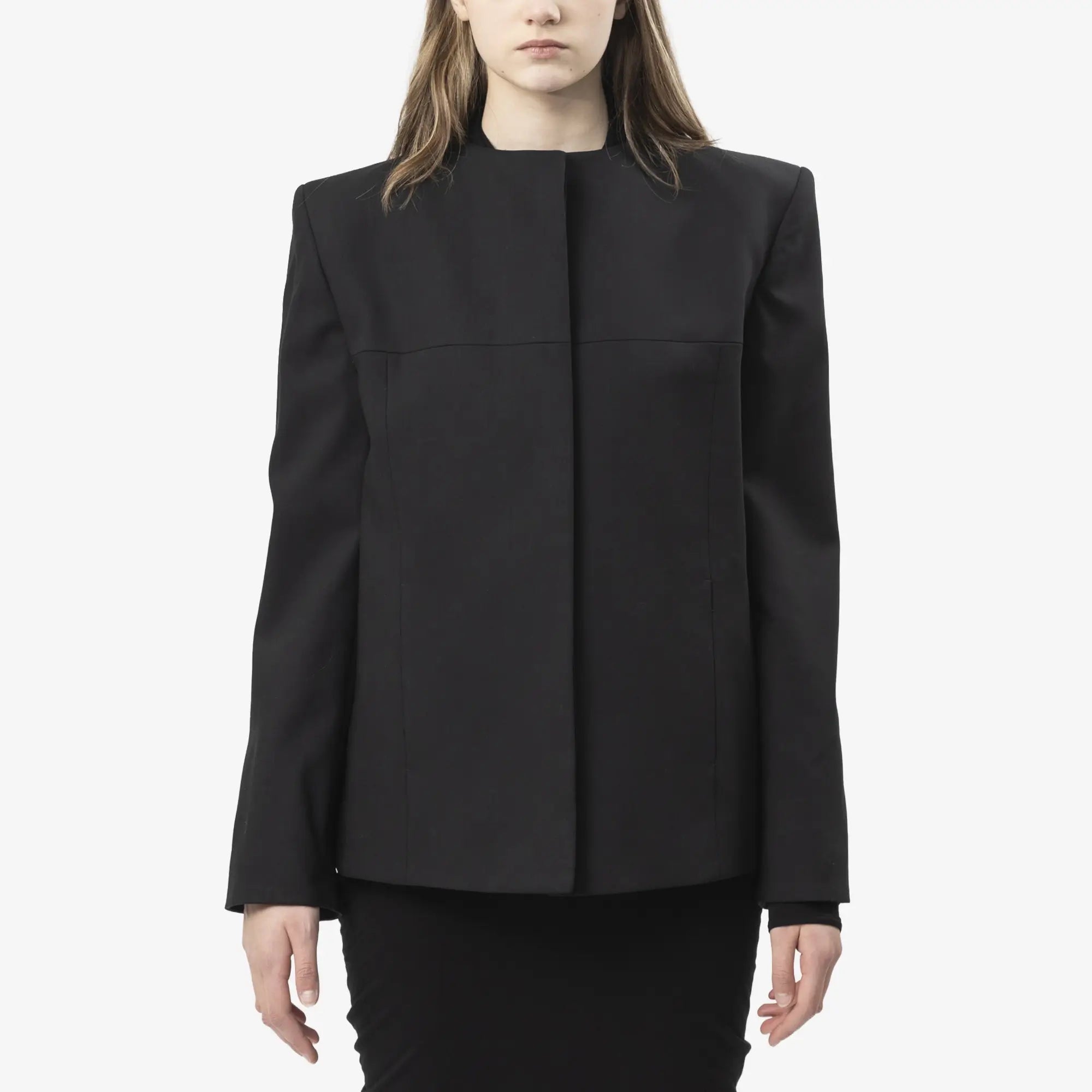 Entire Studios Unisex Oblong Tailored Jacket Black - 1
